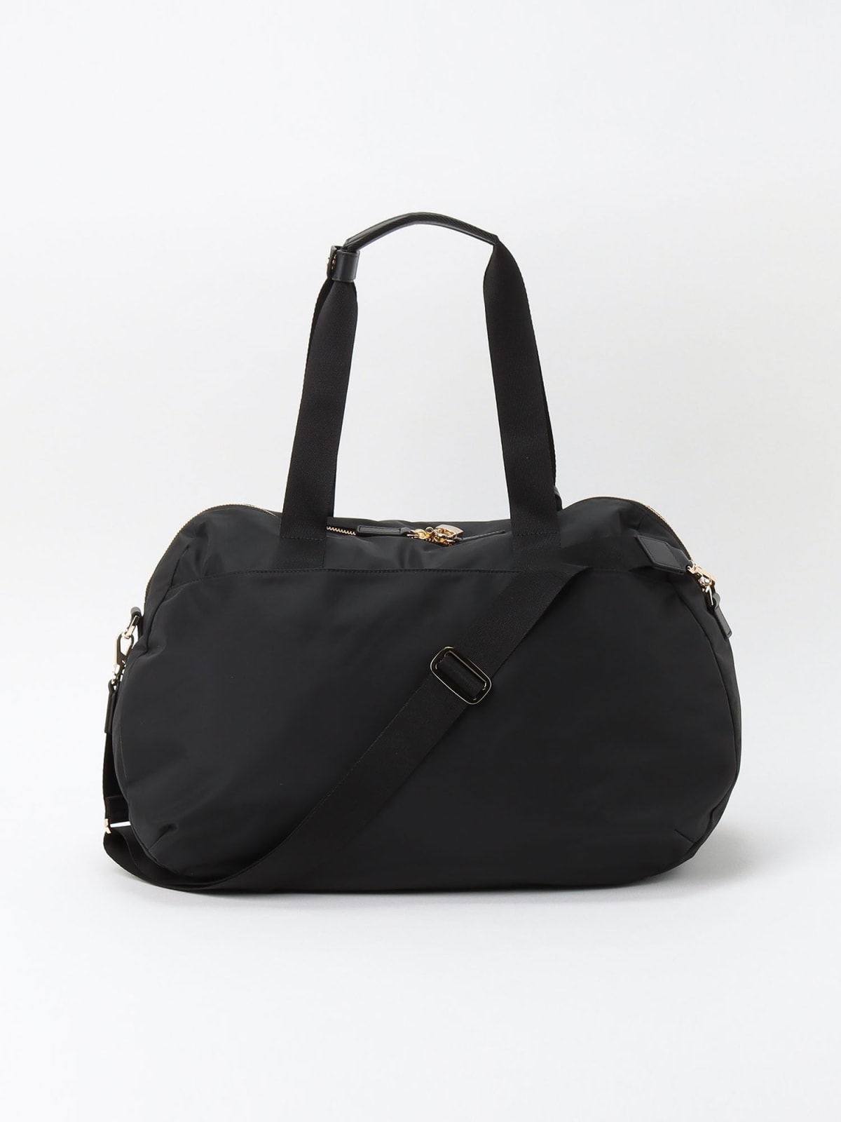 black Boston nylon travel bag