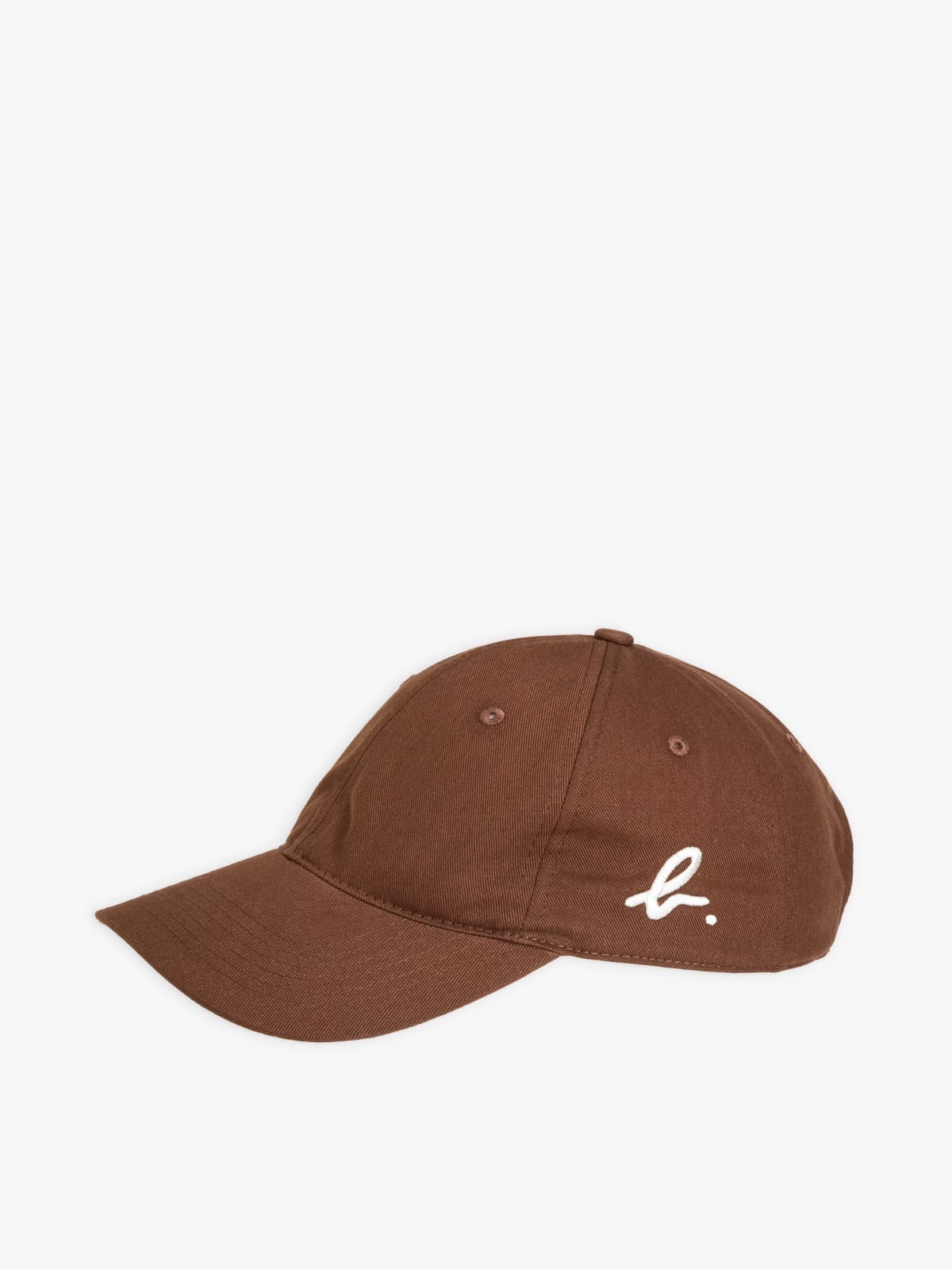 casquette brodée "b." marron