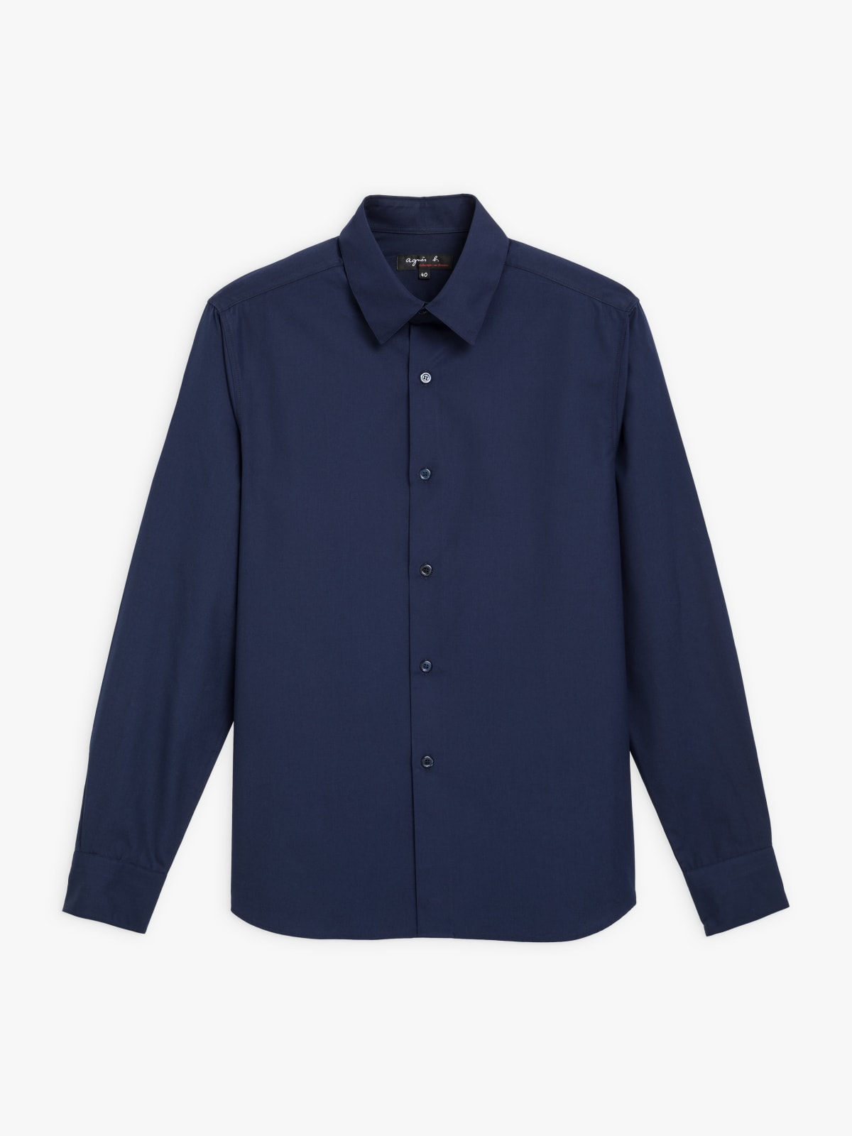 blue cotton poplin Toto shirt