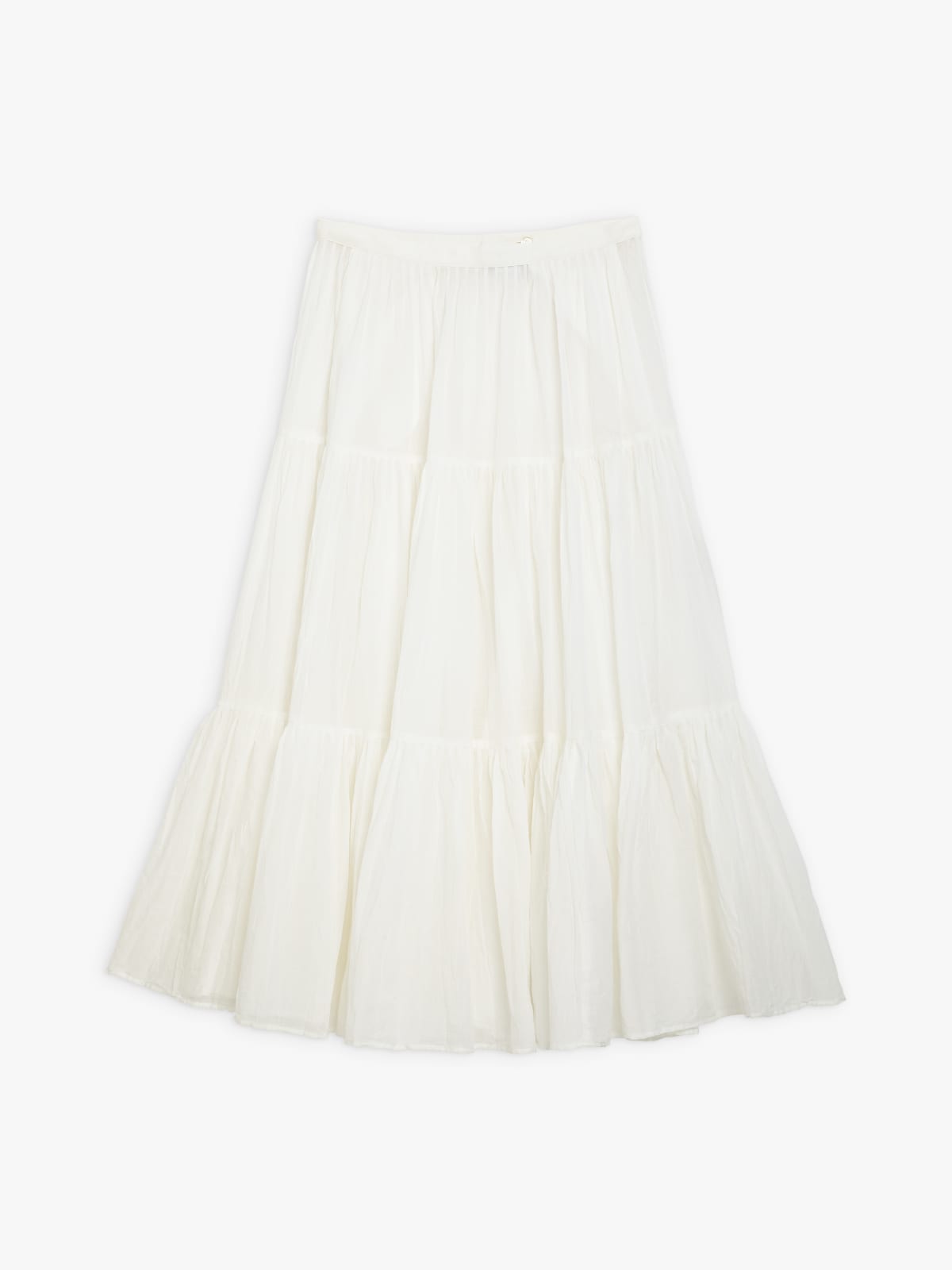 off white cheesecloth Tango broomstick skirt