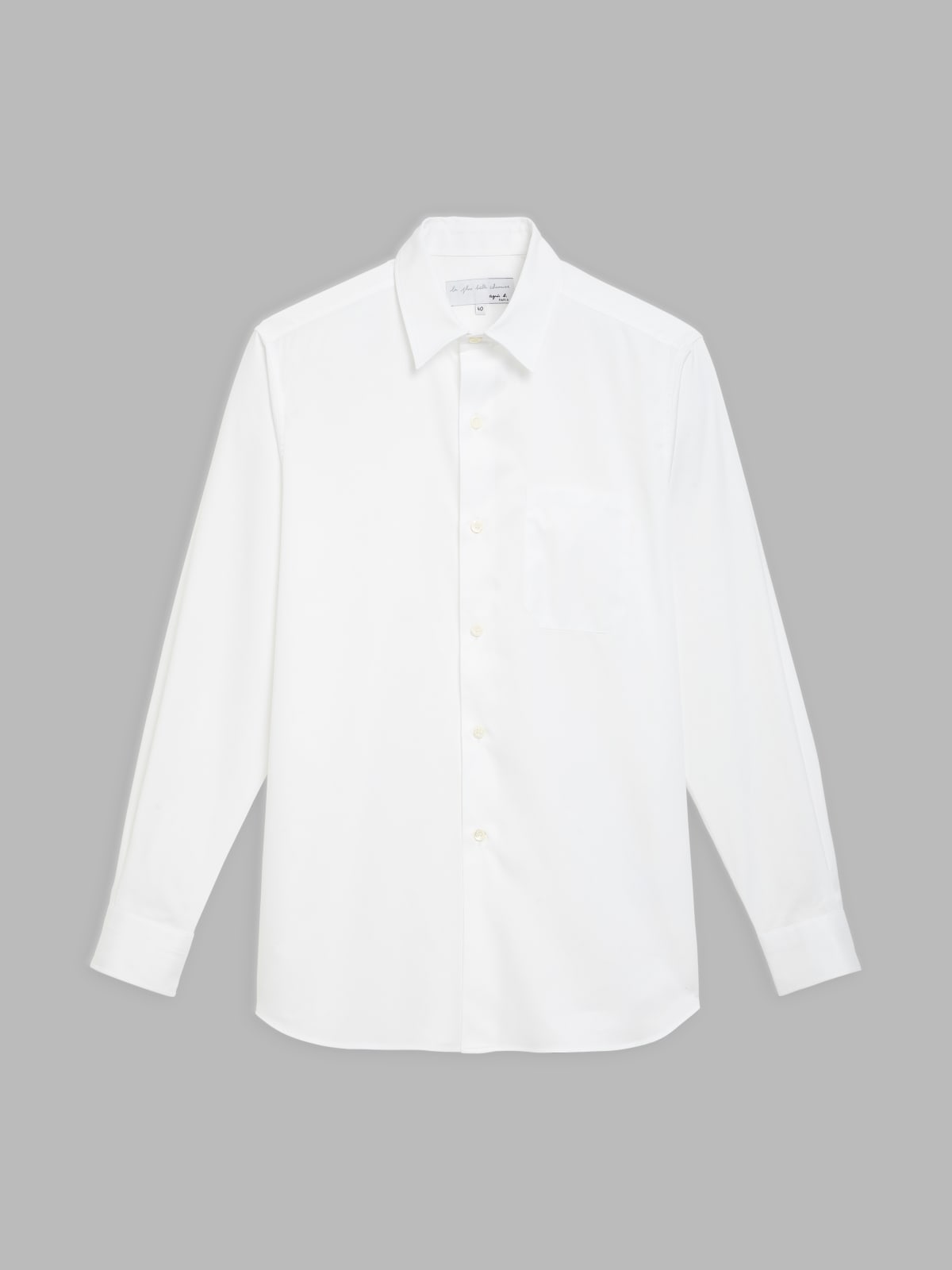 white cotton twill Planète shirt