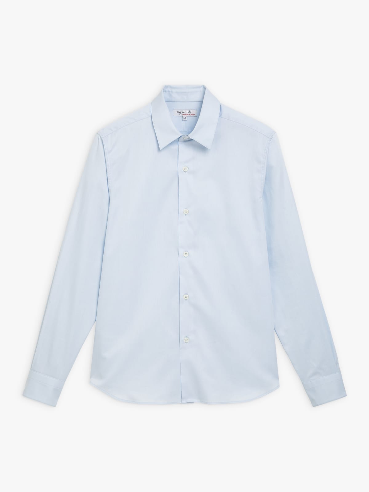 light blue cotton serge tom shirt