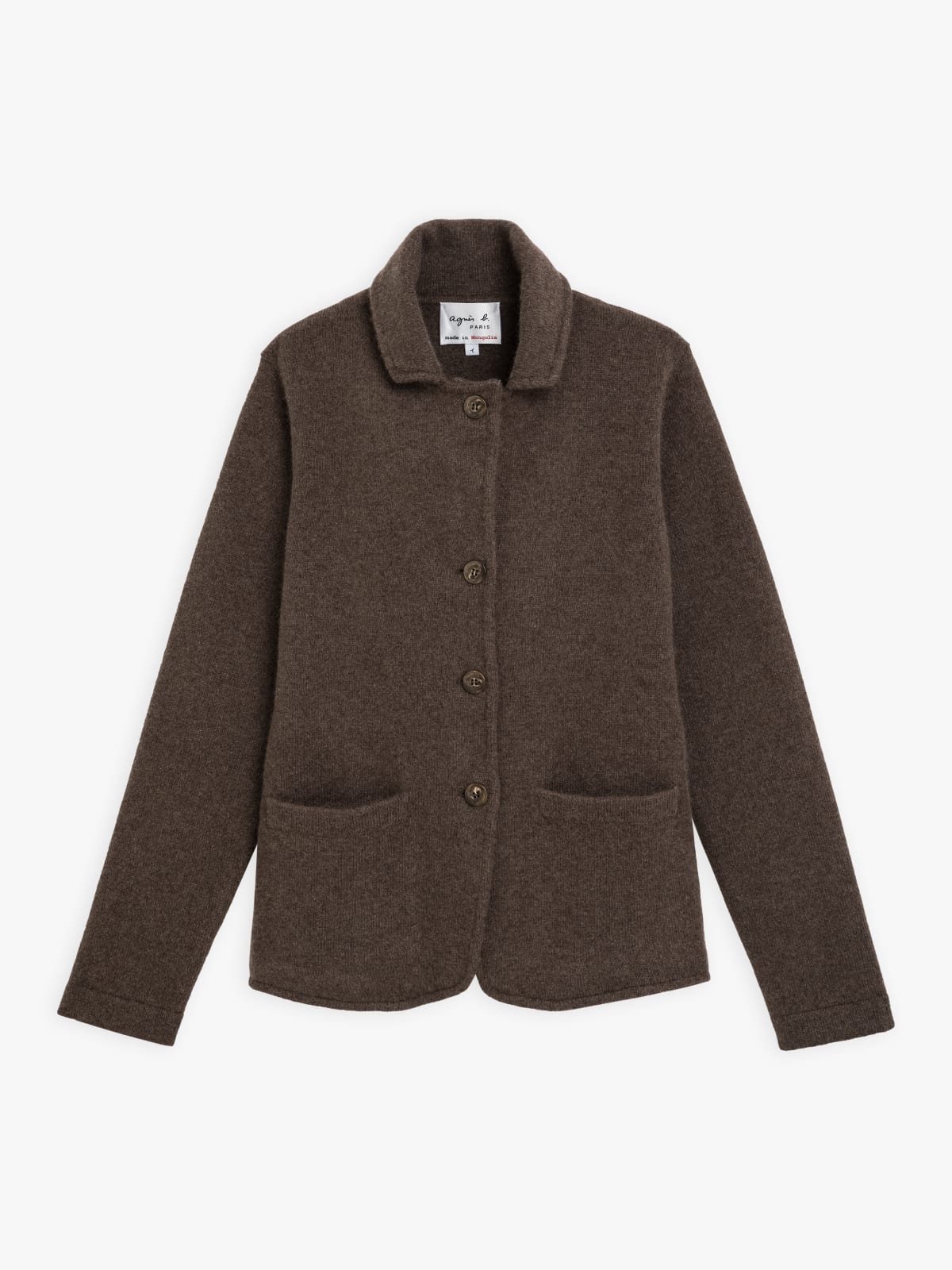 dark brown cashmere Clifford jacket
