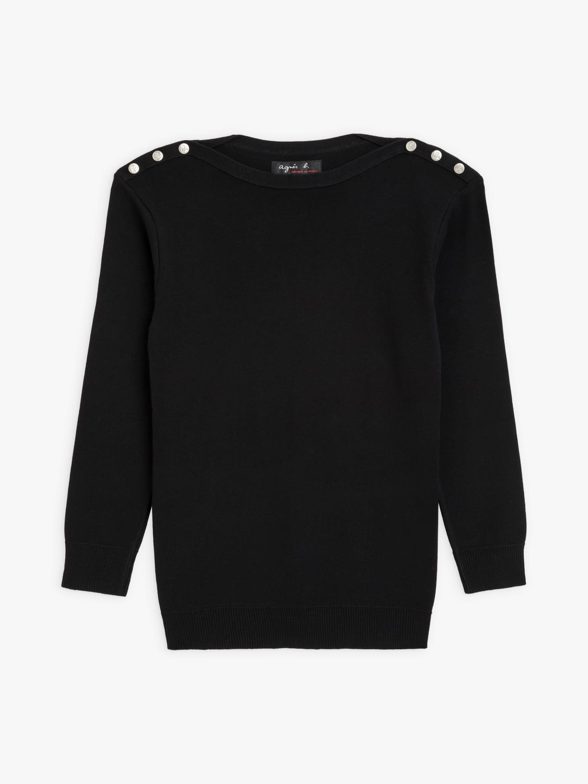 black 3/4-length sleeves Badiane jumper