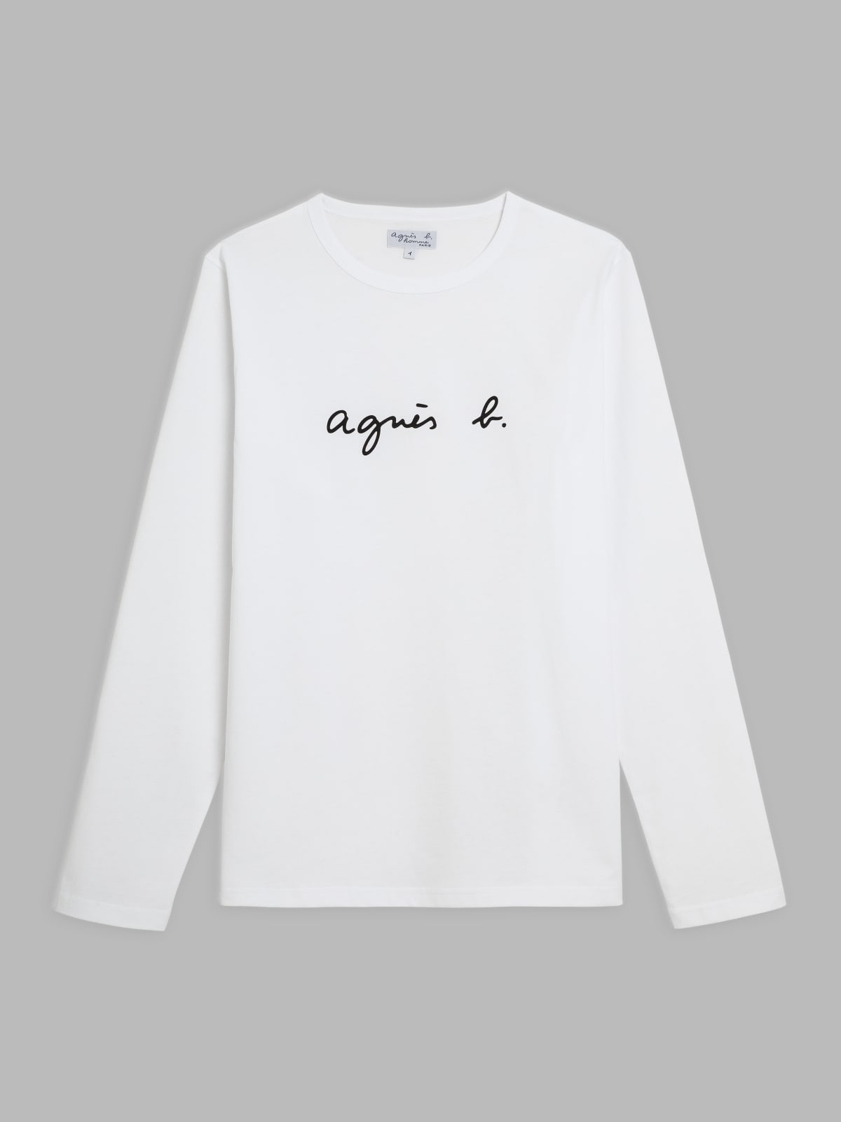 white long sleeves Coulos "agnès b." t-shirt