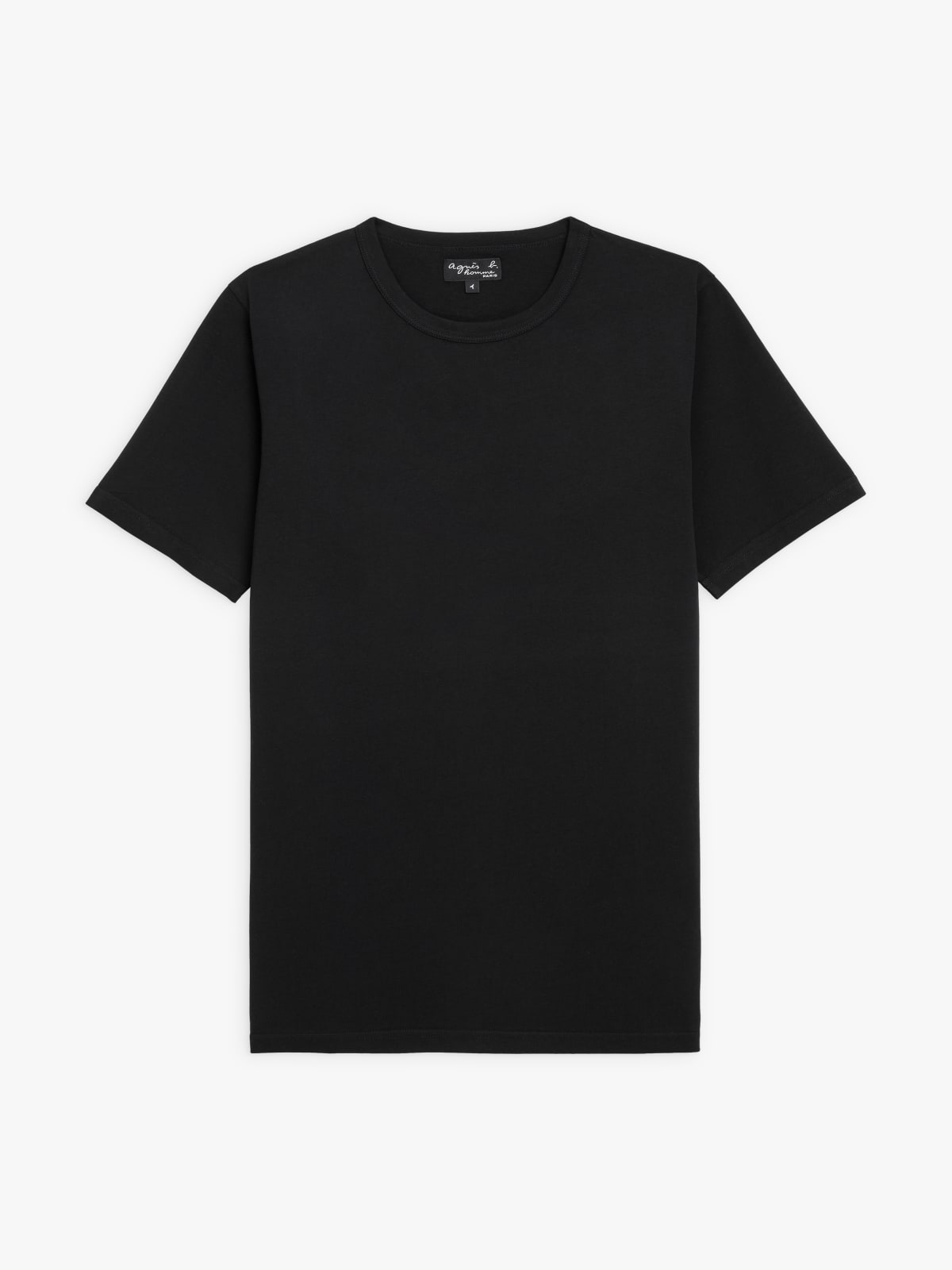 black cotton Coulos short-sleeve T-shirt