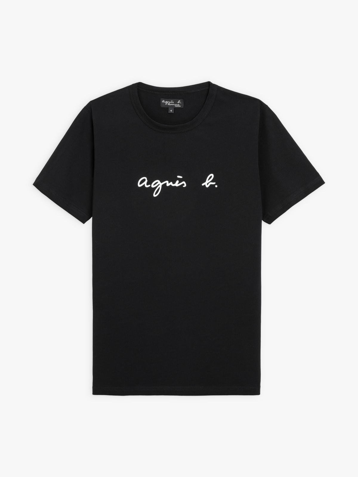 black short sleeves Coulos "agnès b." t-shirt