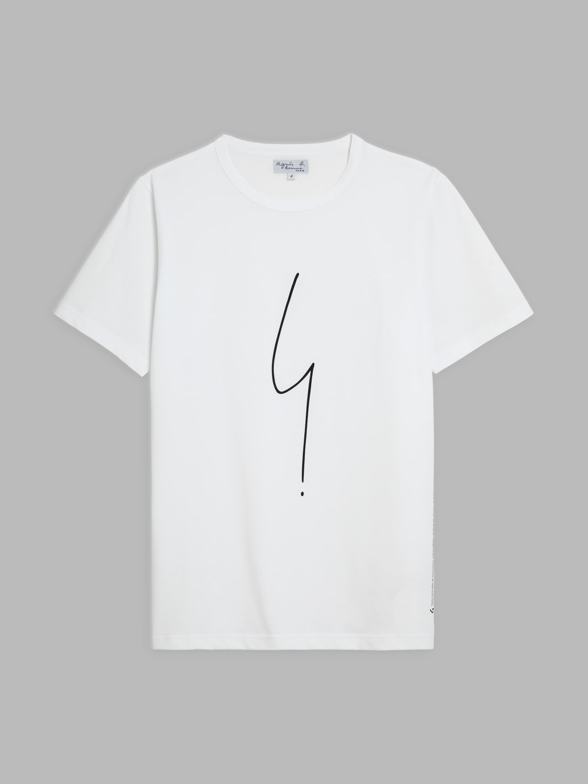 t-shirt Coulos blanc "point d'ironie" manches courtes