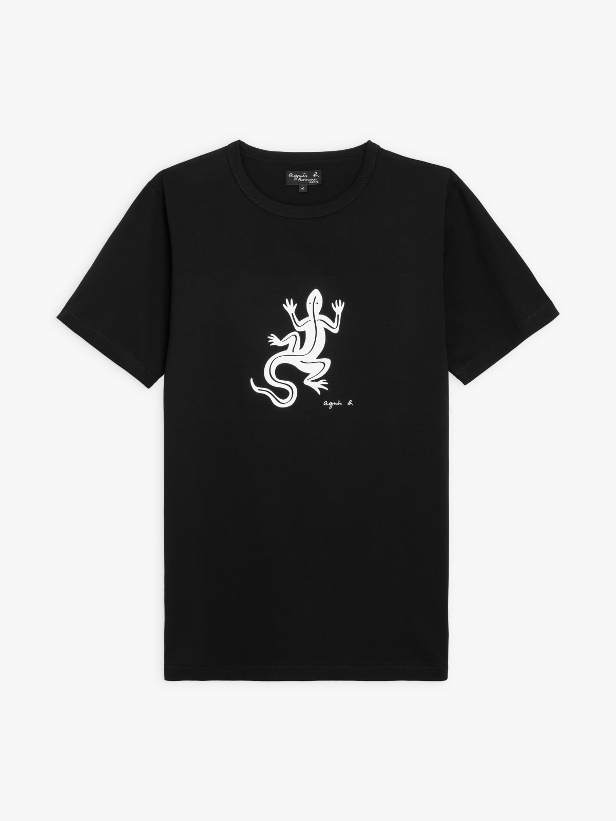 black short sleeves Coulos lizard t-shirt