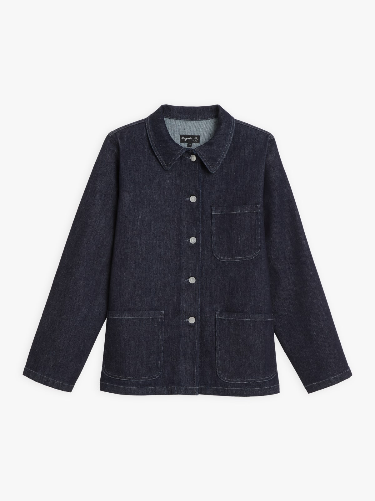 veste Sanshui bleue en denim brut