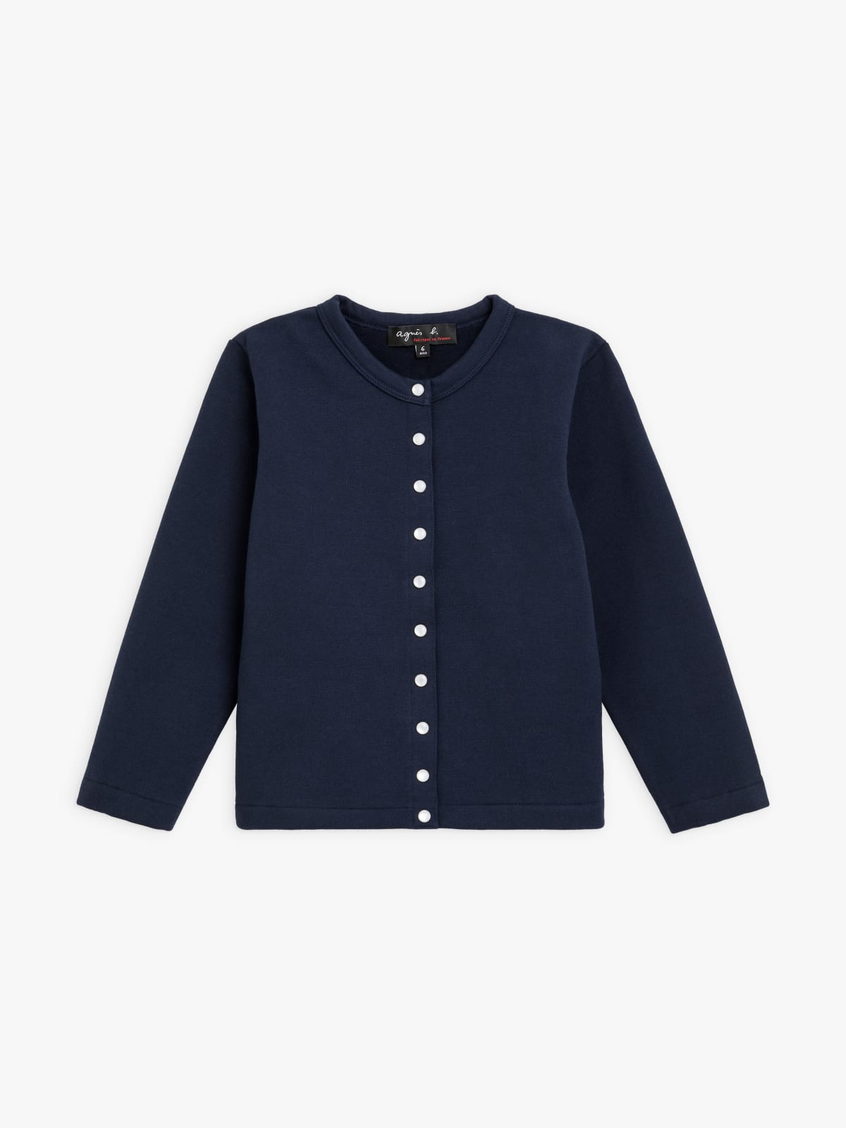 cardigan pression "12 ans" bleu marine