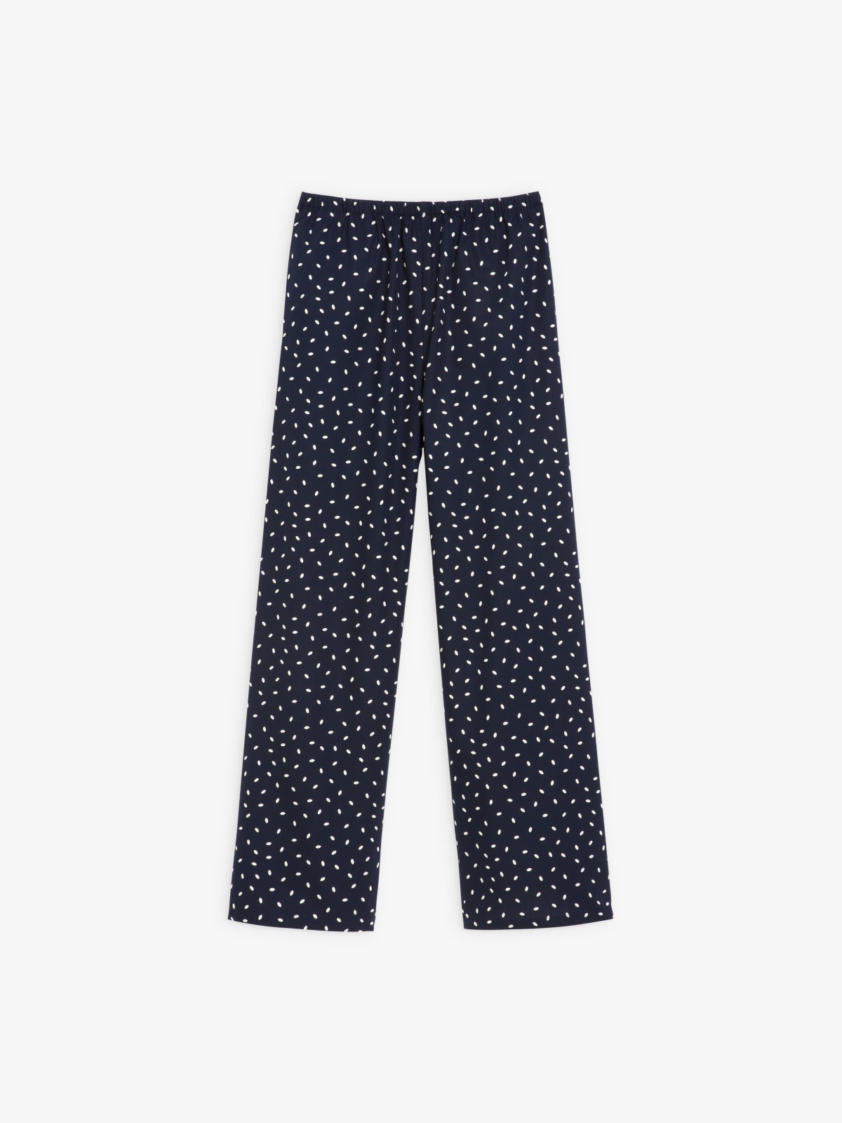 blue rice grain print Deon pants