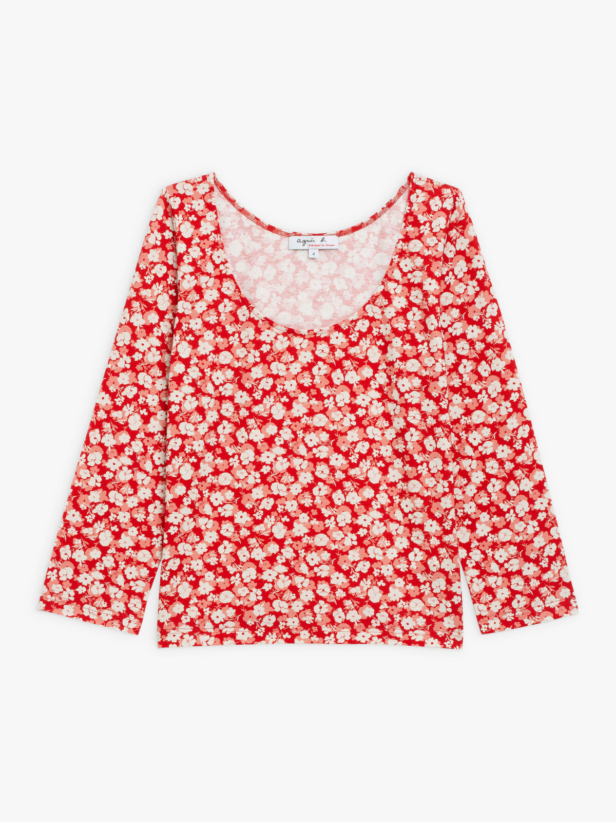 red floral print Bandol t-shirt