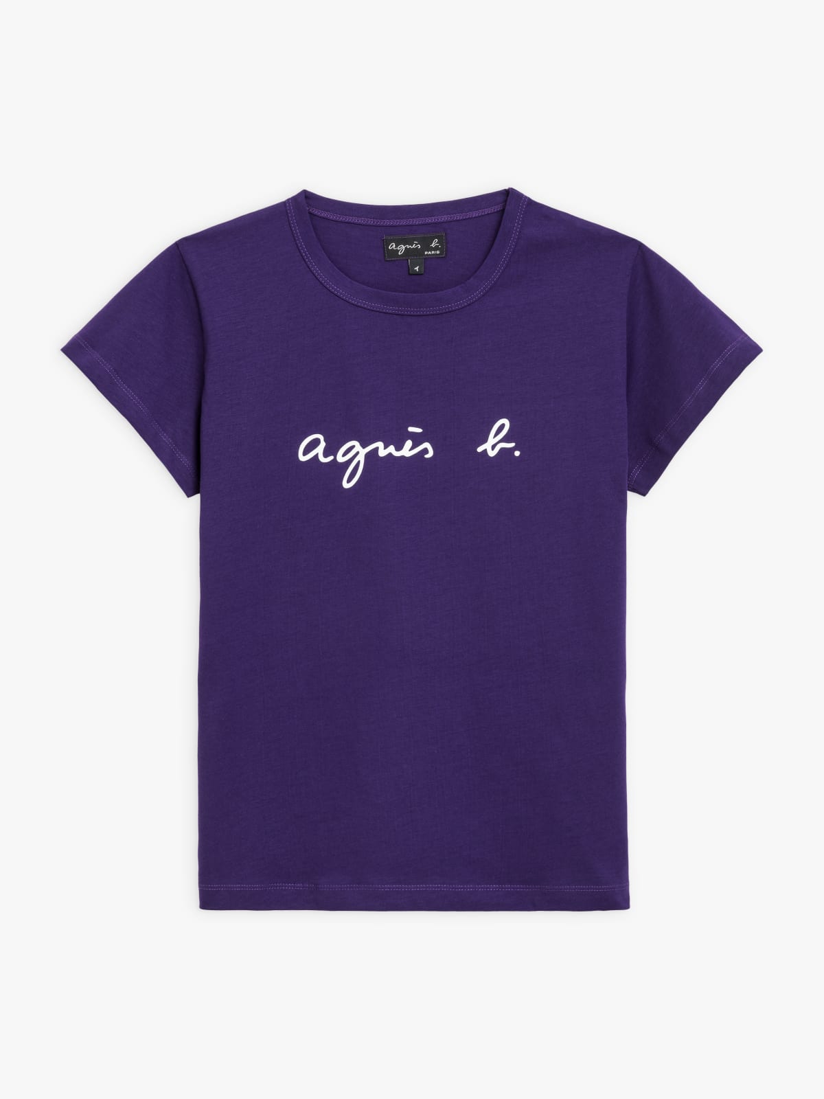 dark purple "agnès b." Brando t-shirt