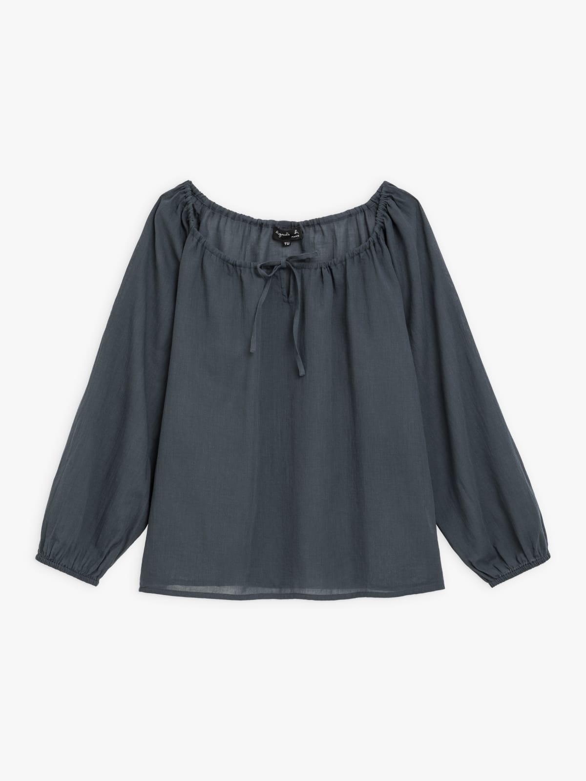 grey cheesecloth Pacha blouse image number 0