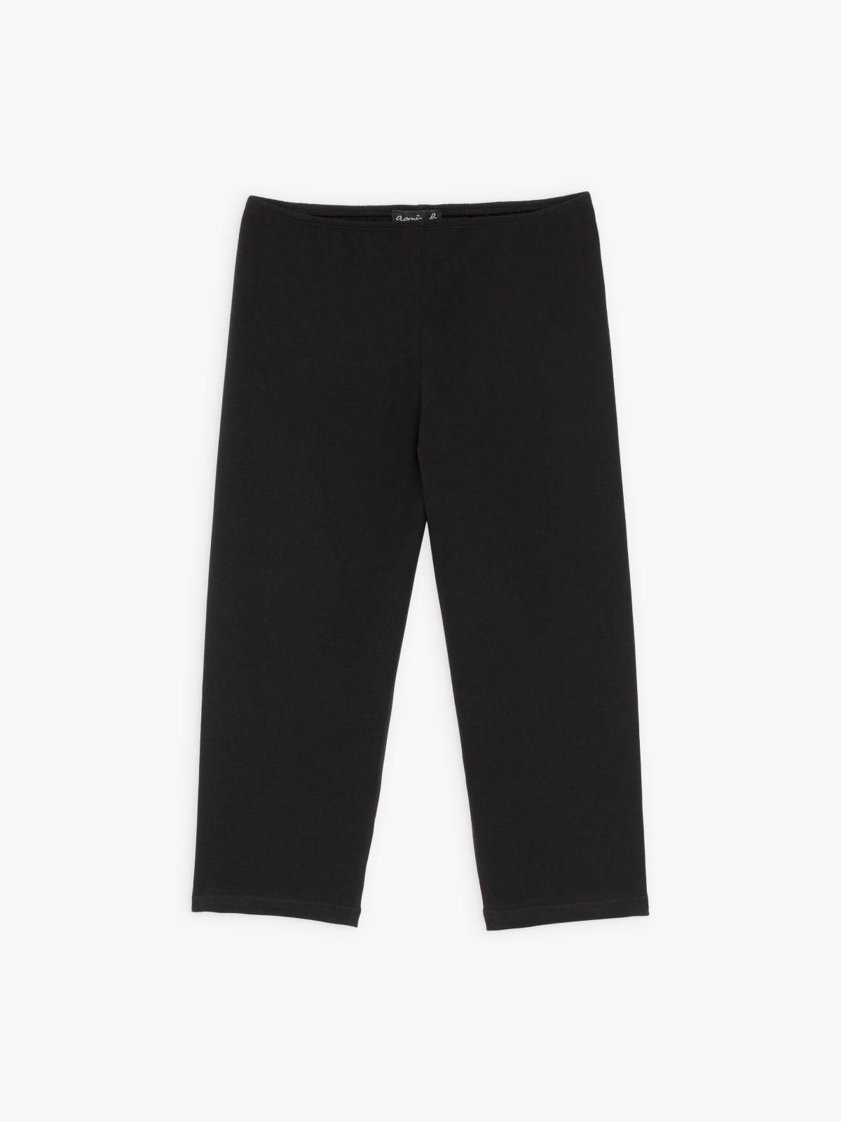 black jersey Jericho cropped trousers