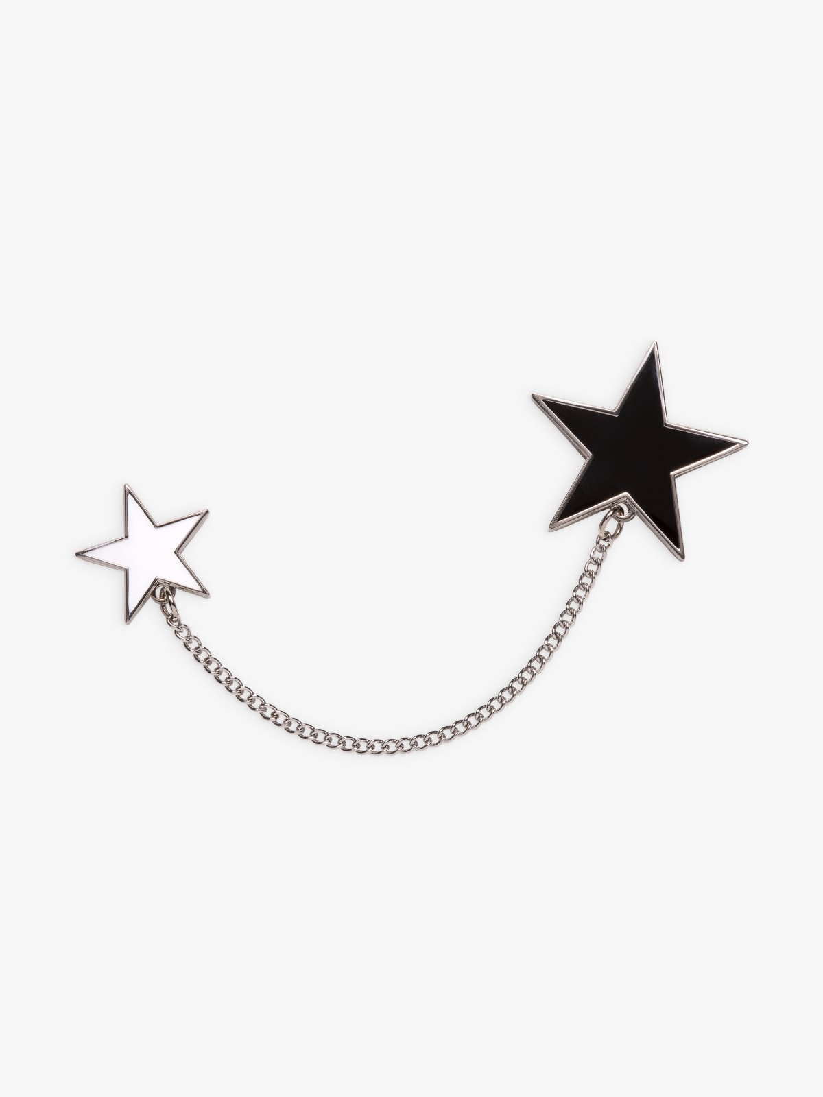 black and white double star pin image number 0