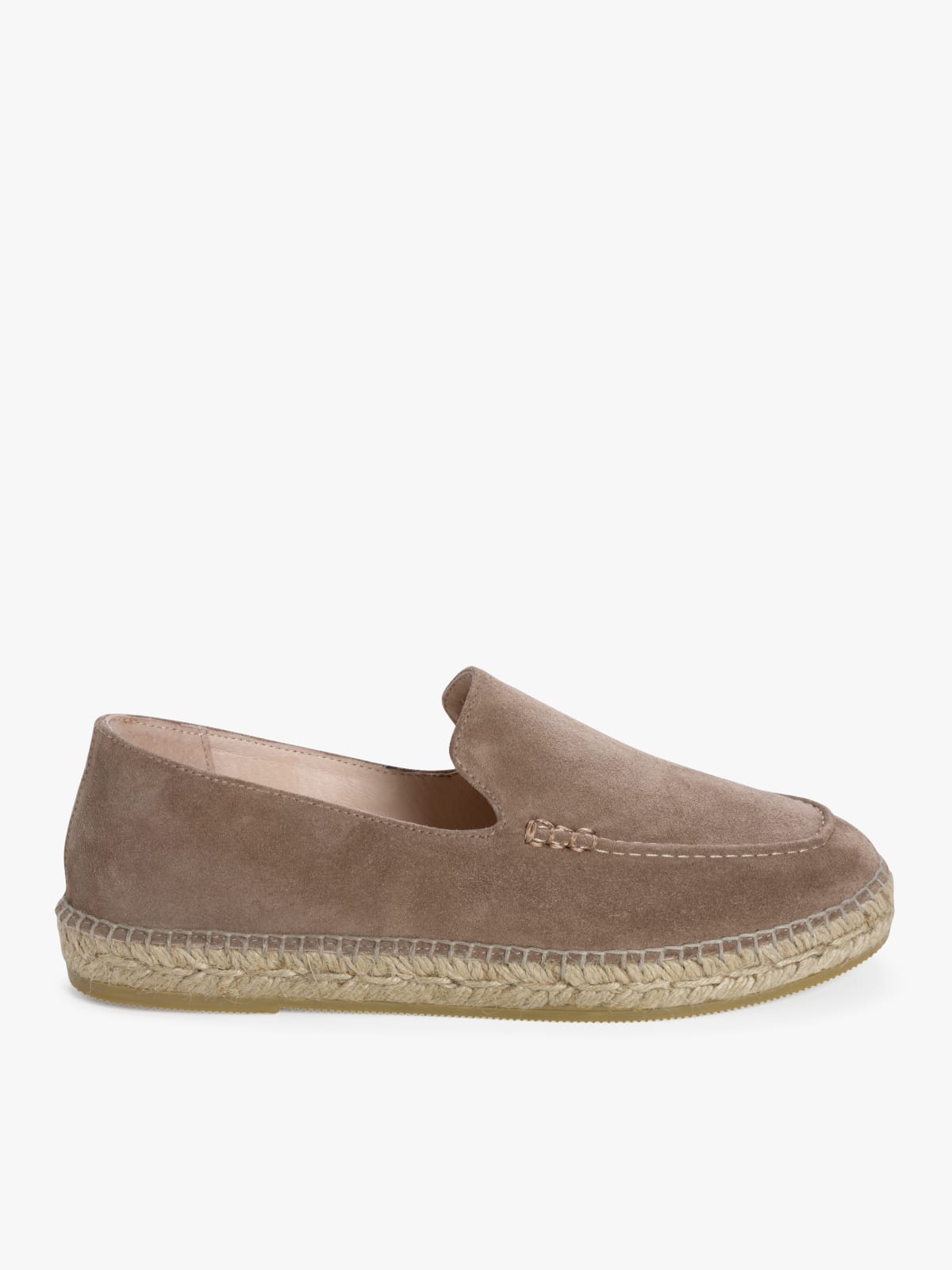 light brown suede leather Kai espadrilles