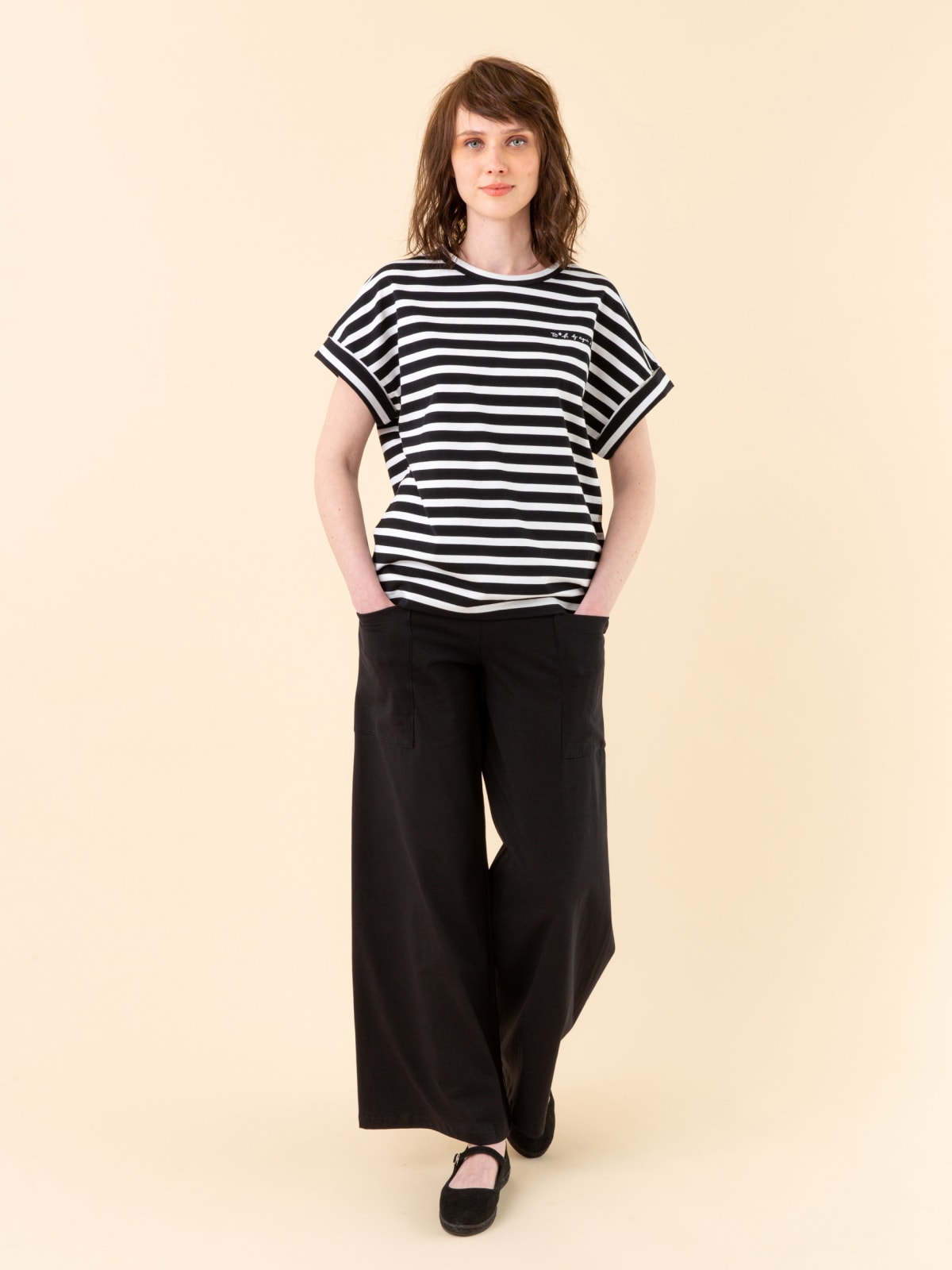 black cotton Mathis pants