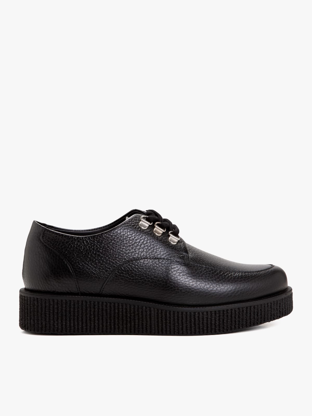 grained leather Amy creepers