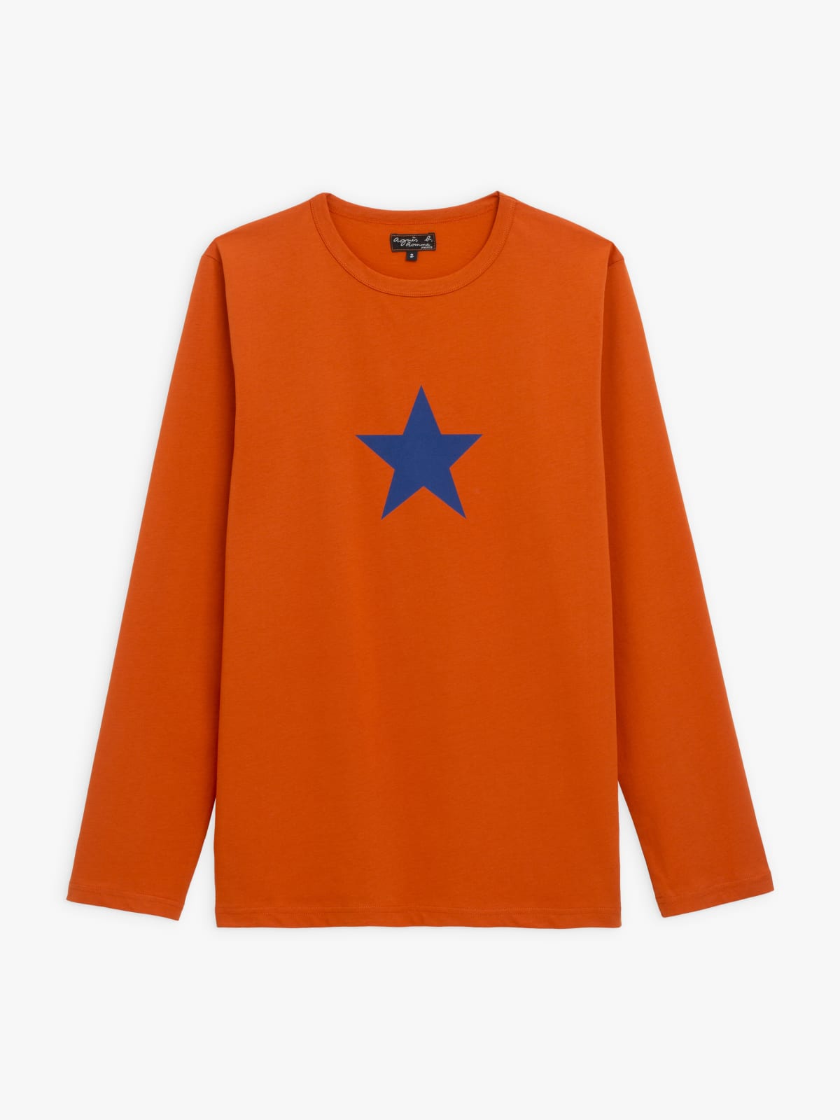 orange long sleeves coulos star t-shirt