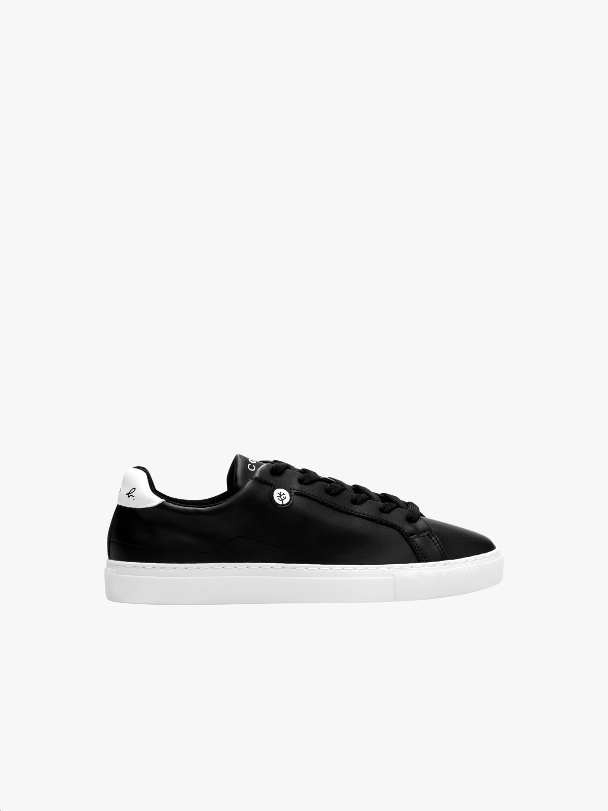 Corail Marseille 21 black vegan trainers