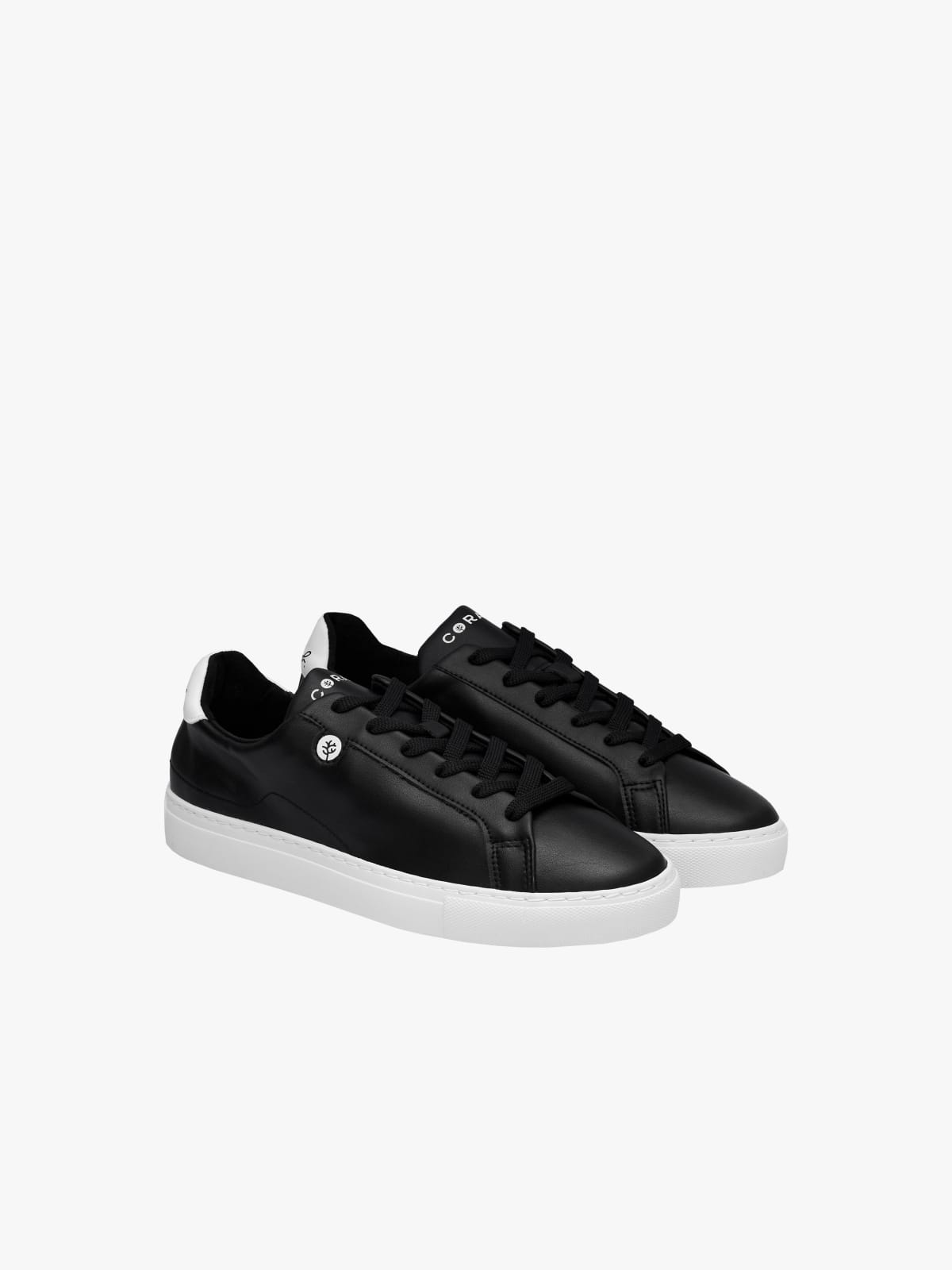 Corail Marseille 21 black vegan trainers