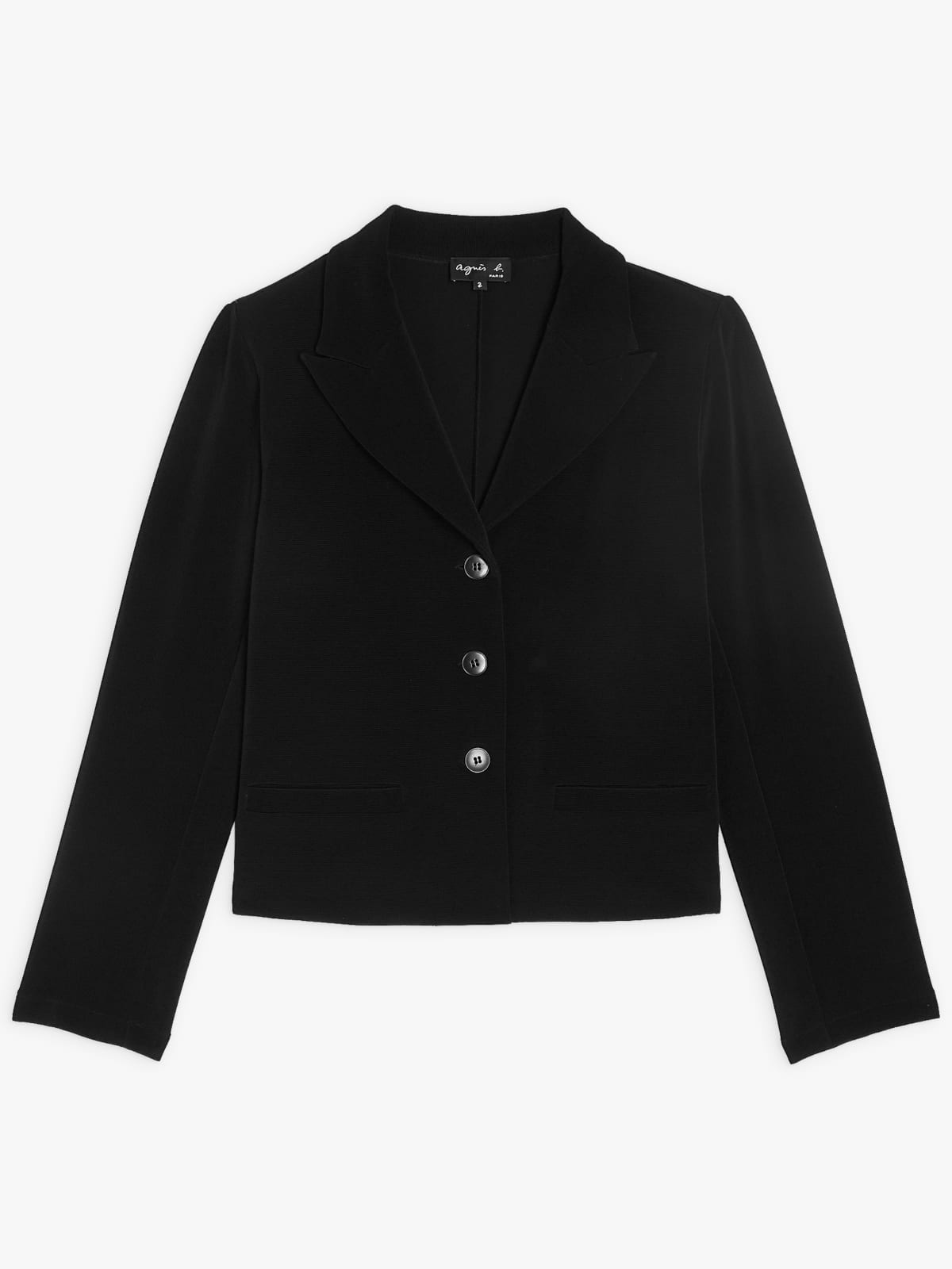 black spencer waistcoat-style jacket