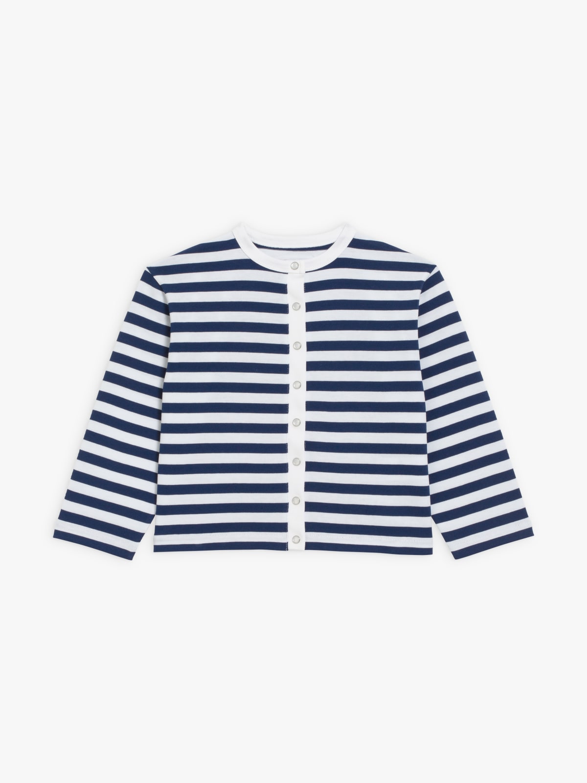 Cardigan pressions en jersey de coton