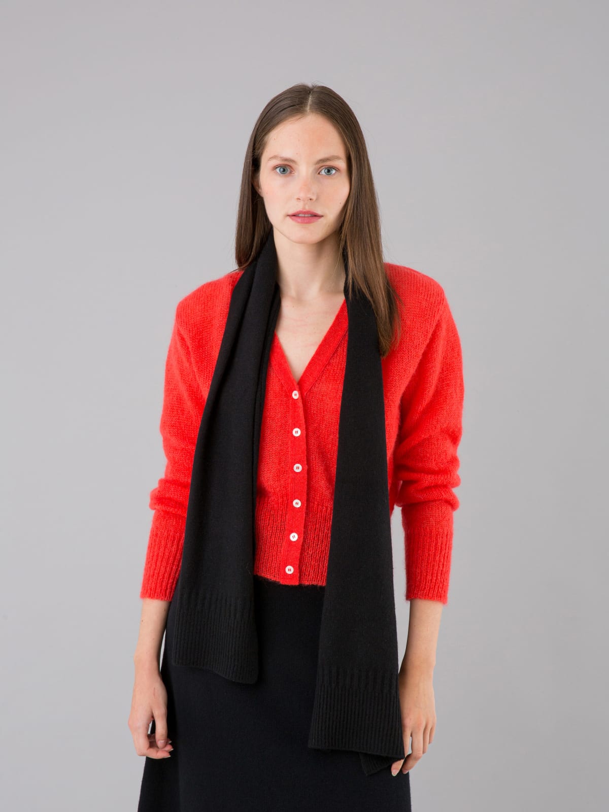 soft and lightweight maelys red cardigan