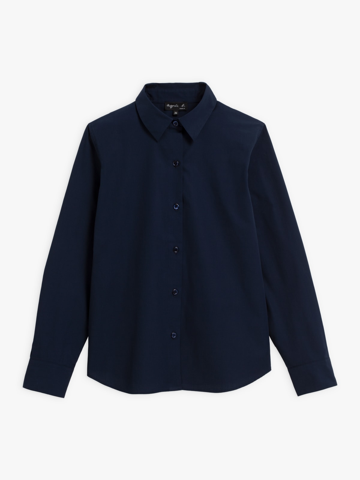 Jasmine navy blue 100% cotton shirt