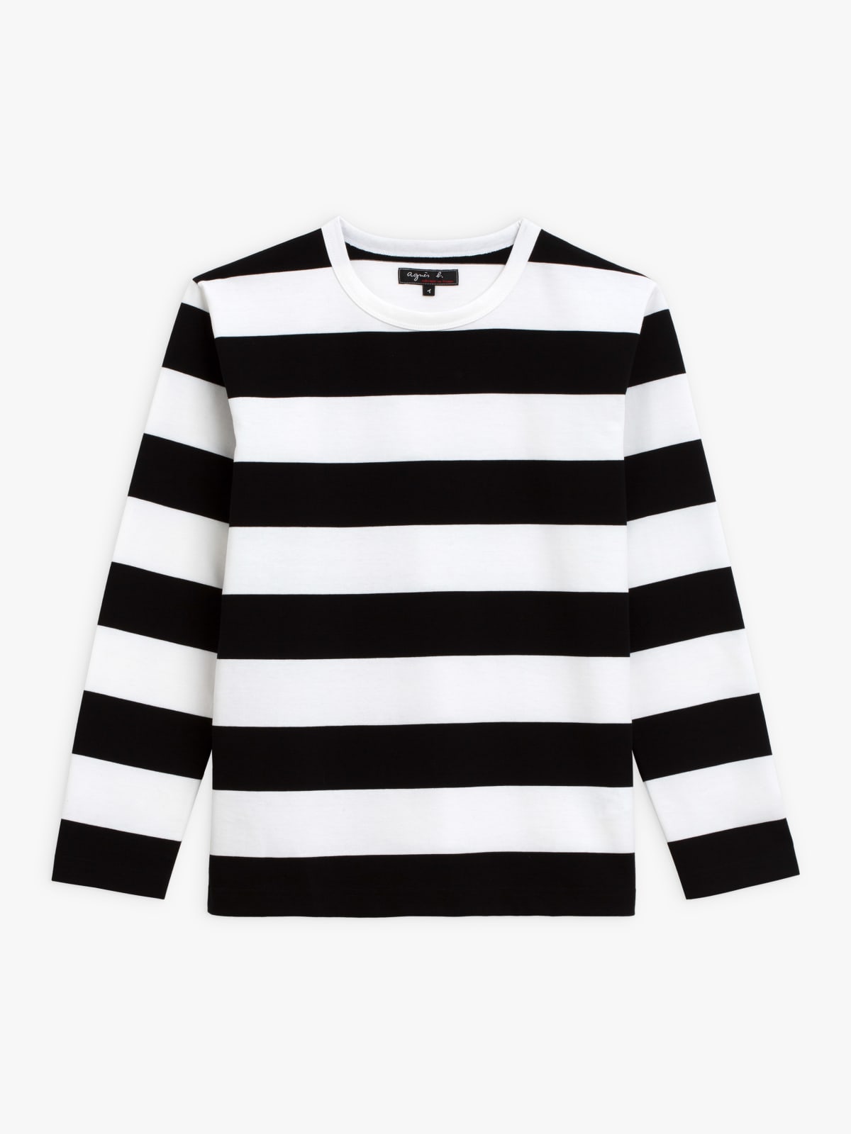 black wide striped Cool t-shirt