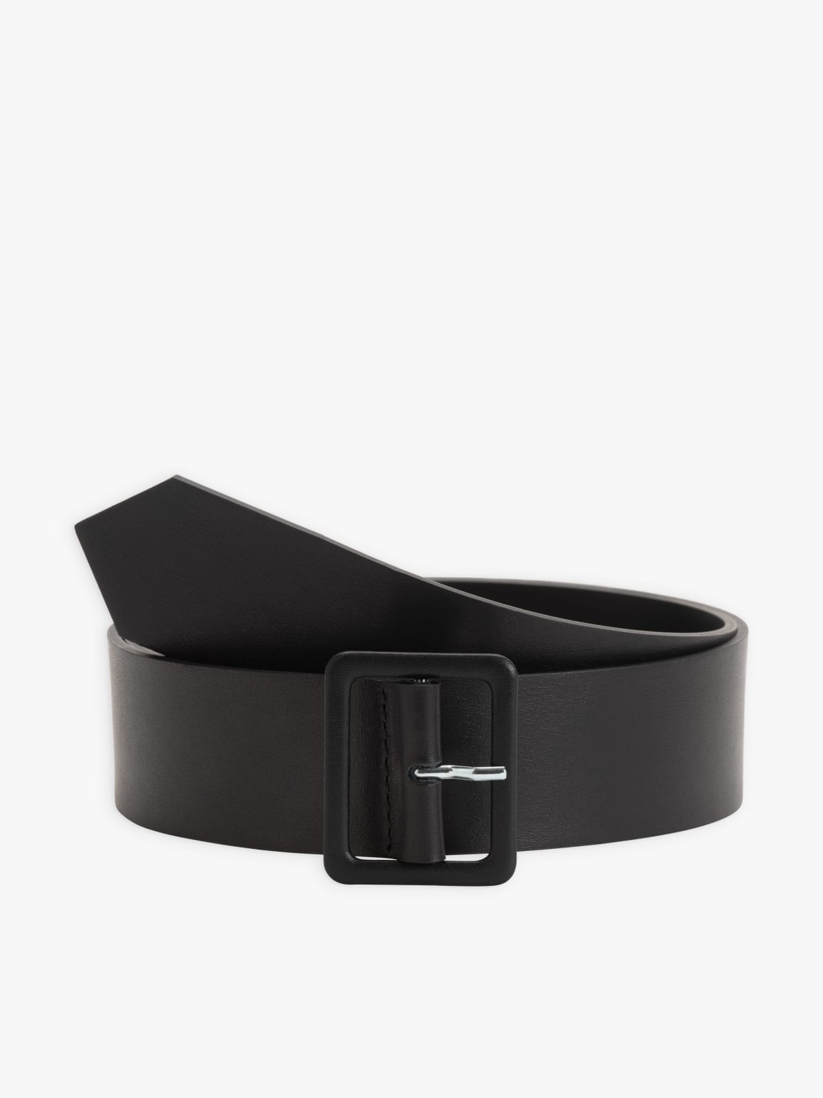 Amanda black leather belt