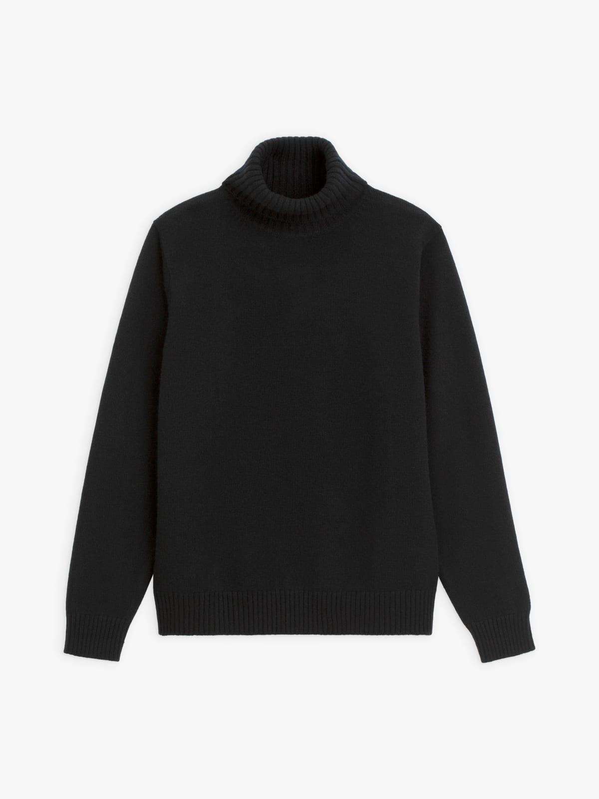 black cashmere long-sleeve Senga jumper