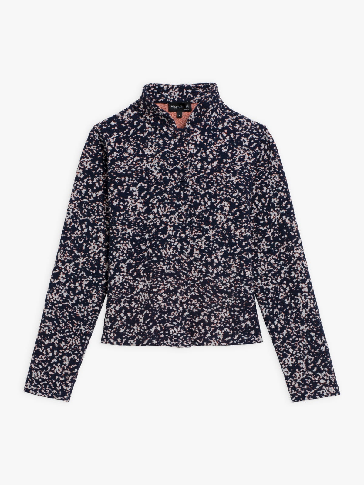 Viola shirt in fancy stretch jacquard