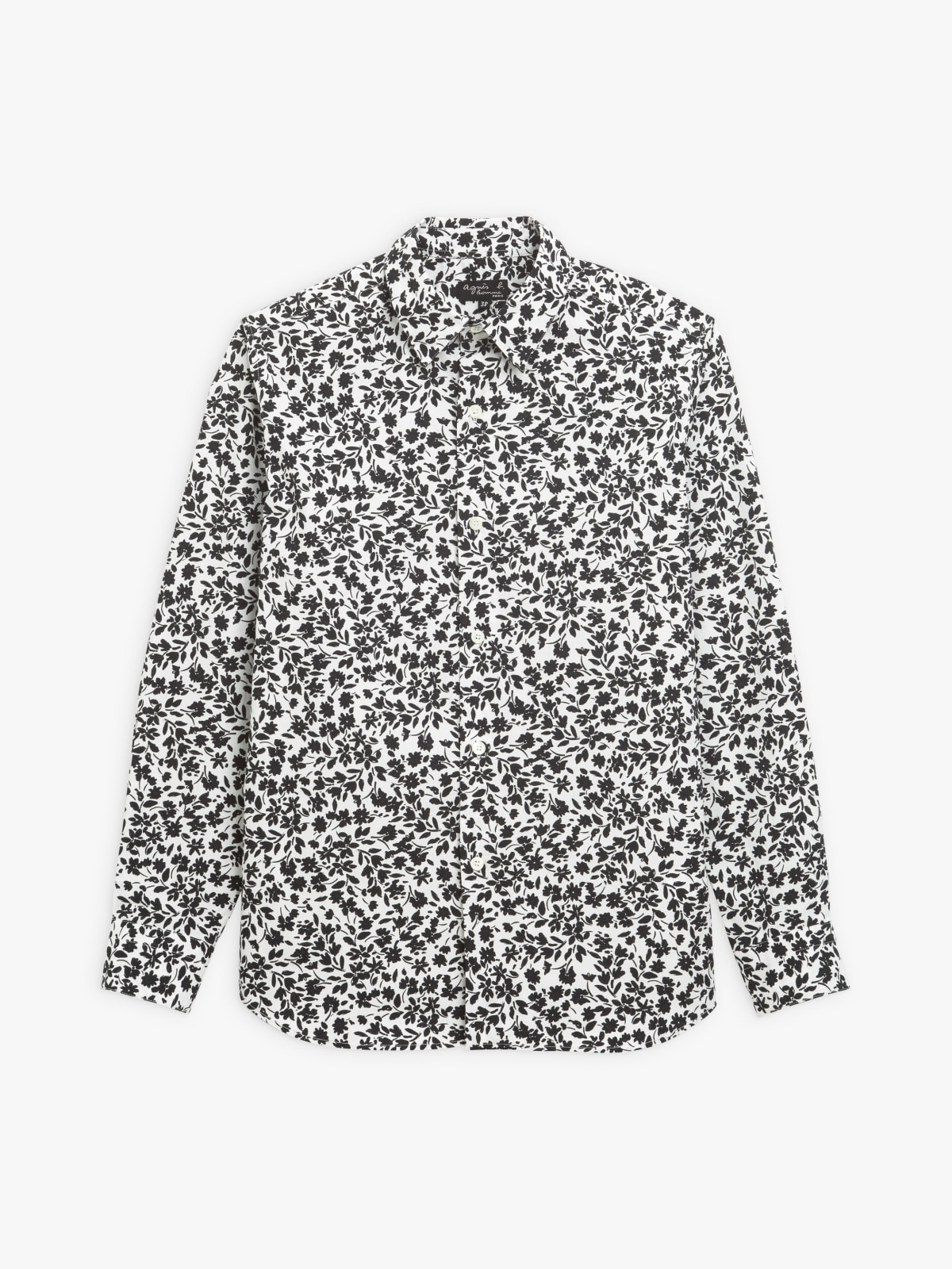 black cotton print Andy shirt