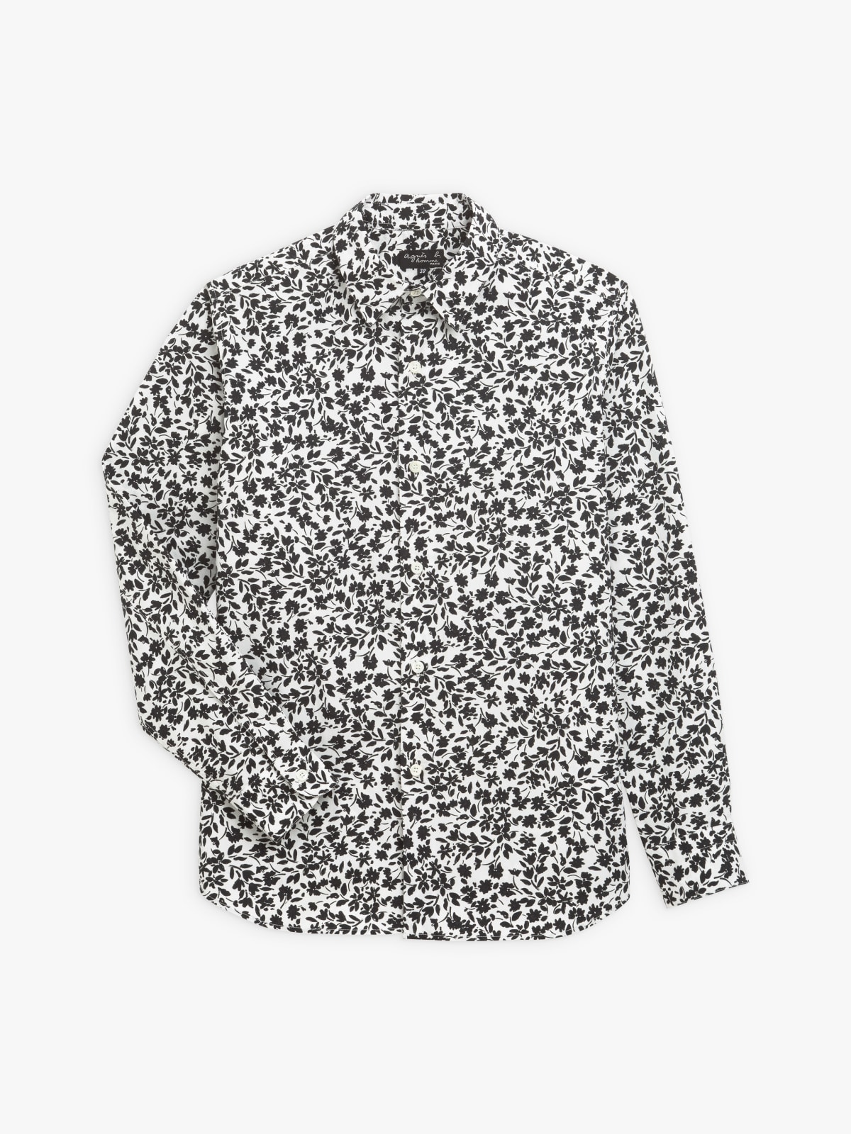 black cotton print Andy shirt