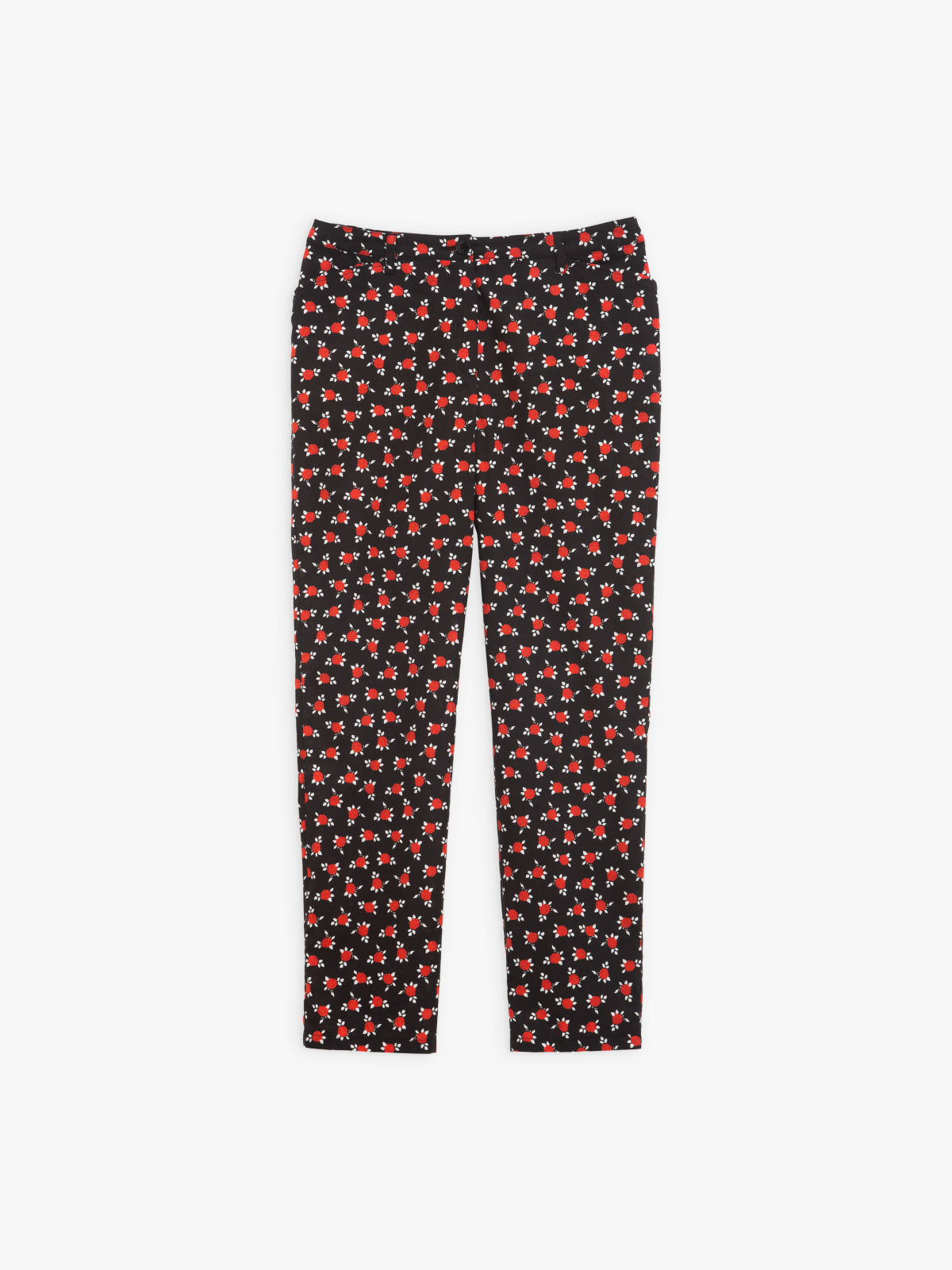 Elvy printed cotton trousers