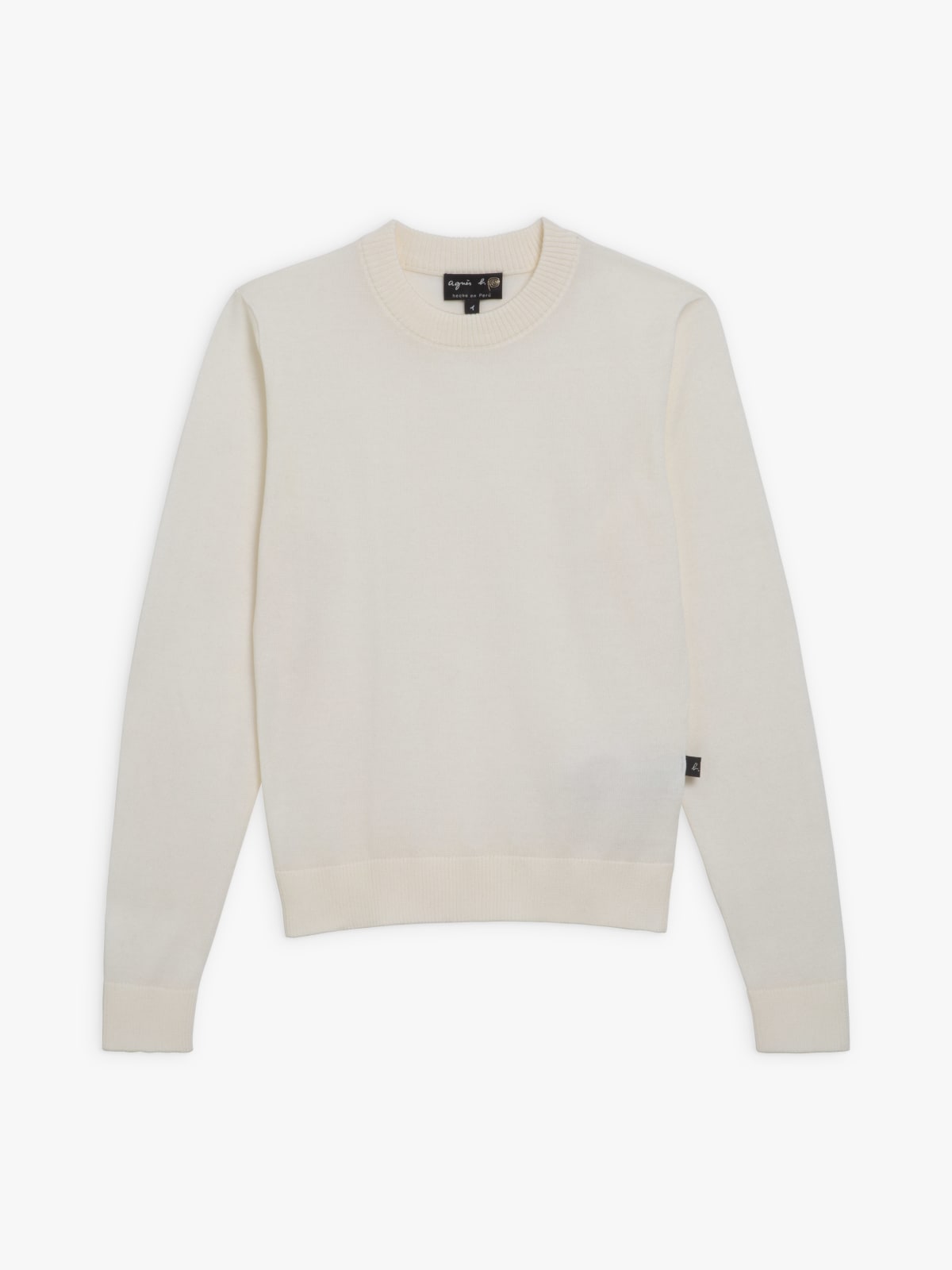 off-white long sleeve cotton Kylie sweater