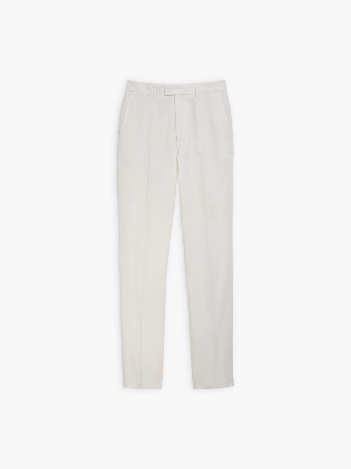 cream Perfect trousers in 100% linen