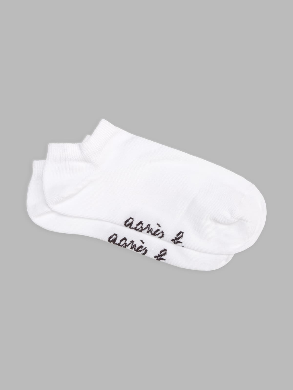 white "agnès b." ankle socks