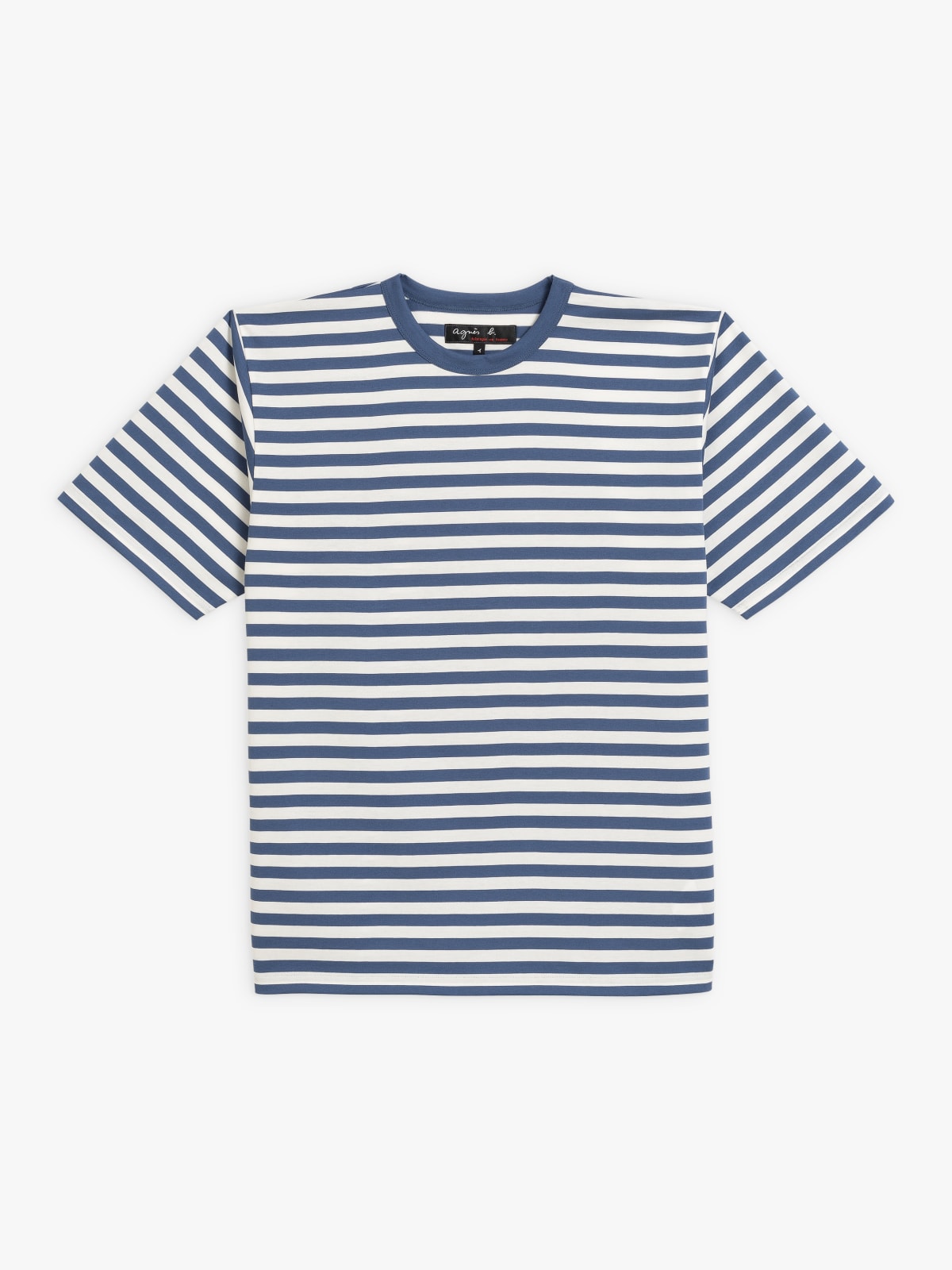 blue striped Chris short sleeve cotton jersey t-shirt