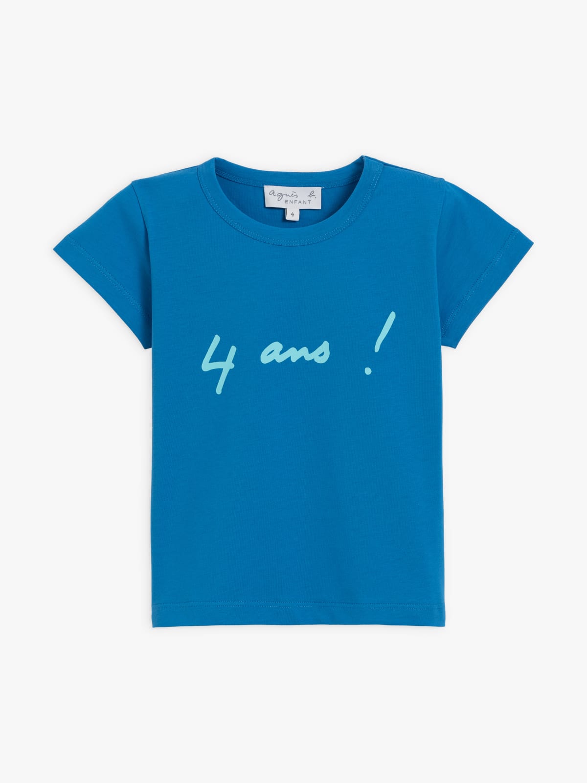 blue Anniversaire (Birthday) cotton jersey baby top