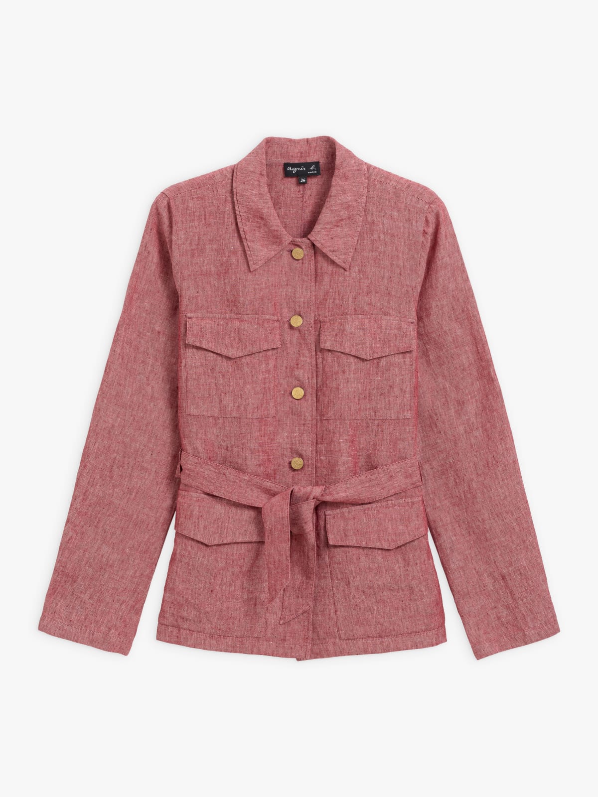 red Marthe jacket with pockets