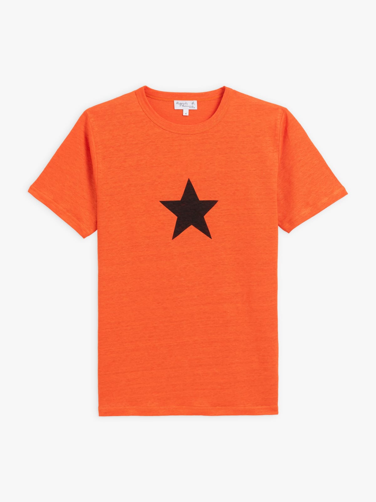 orange Brando linen jersey t-shirt