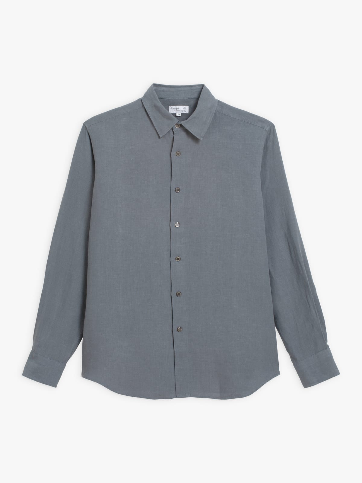 grey André linen canvas shirt