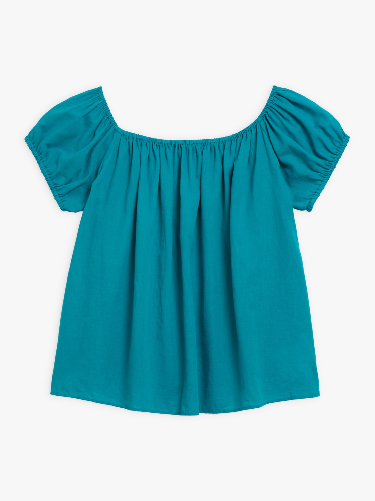 blue cotton raglan sleeves top