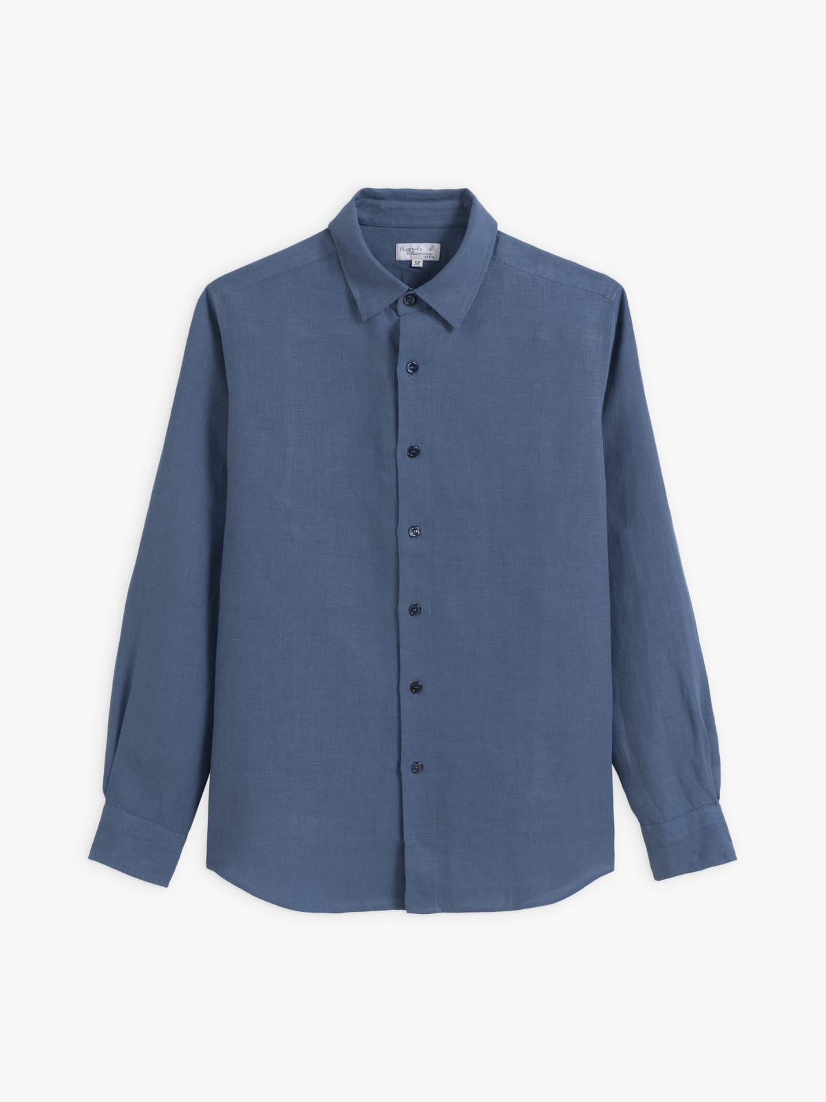 blue linen André shirt