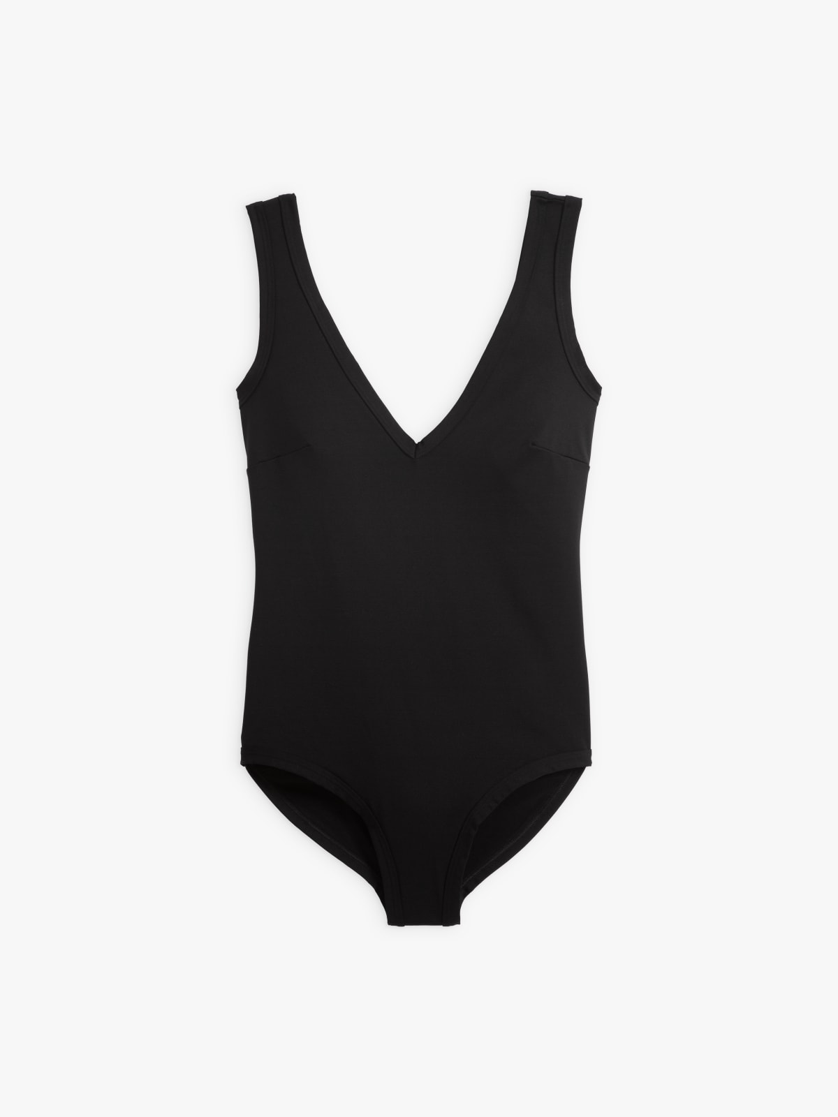 black one-piece Eva swimsuit
