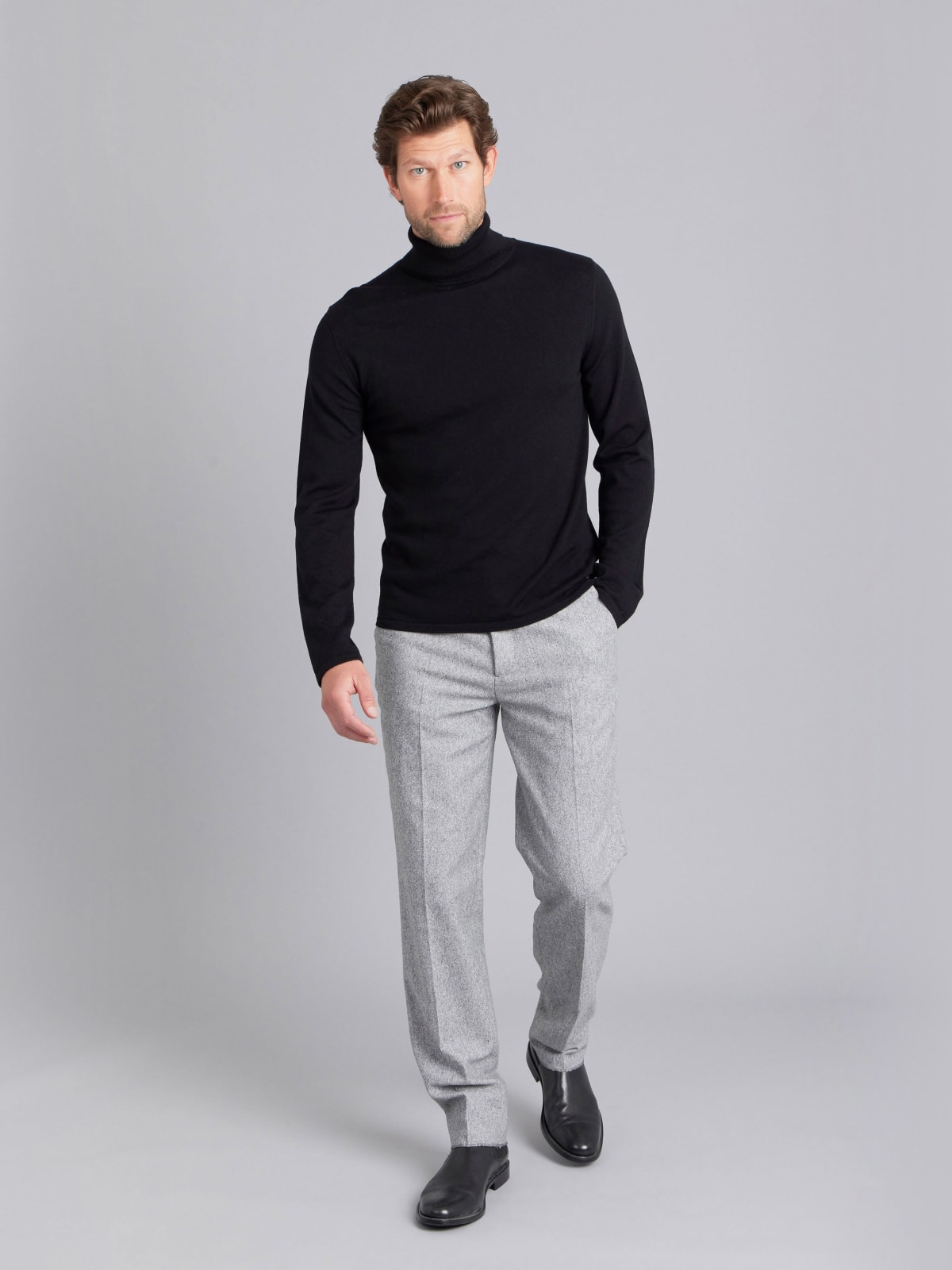 black merino wool New Light jumper